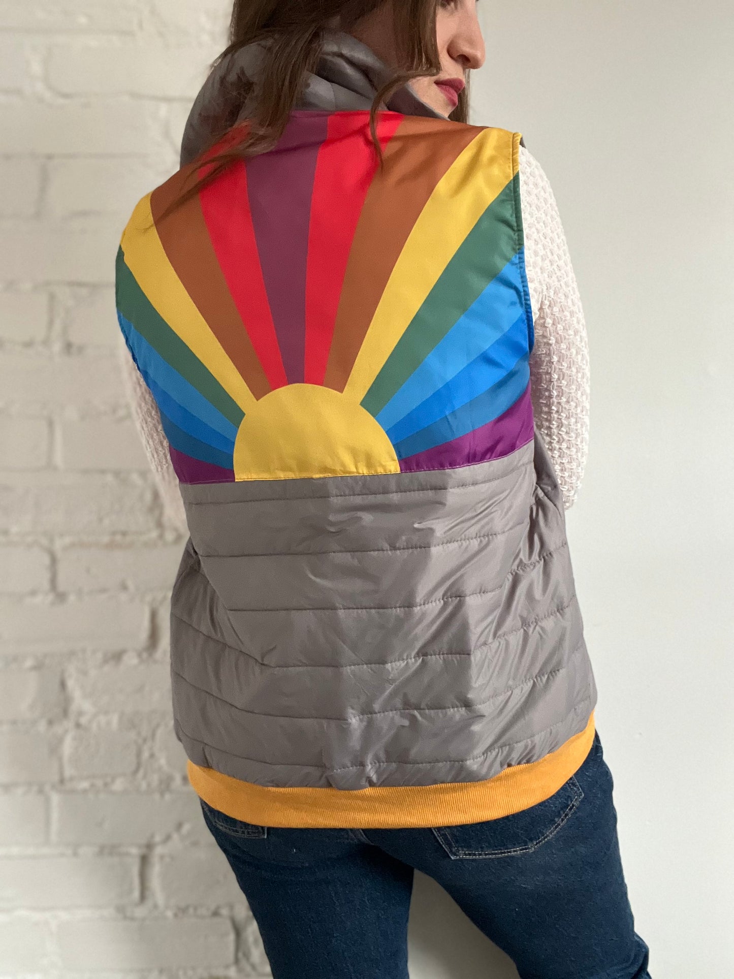 Sunburst Puff Vest - S/M