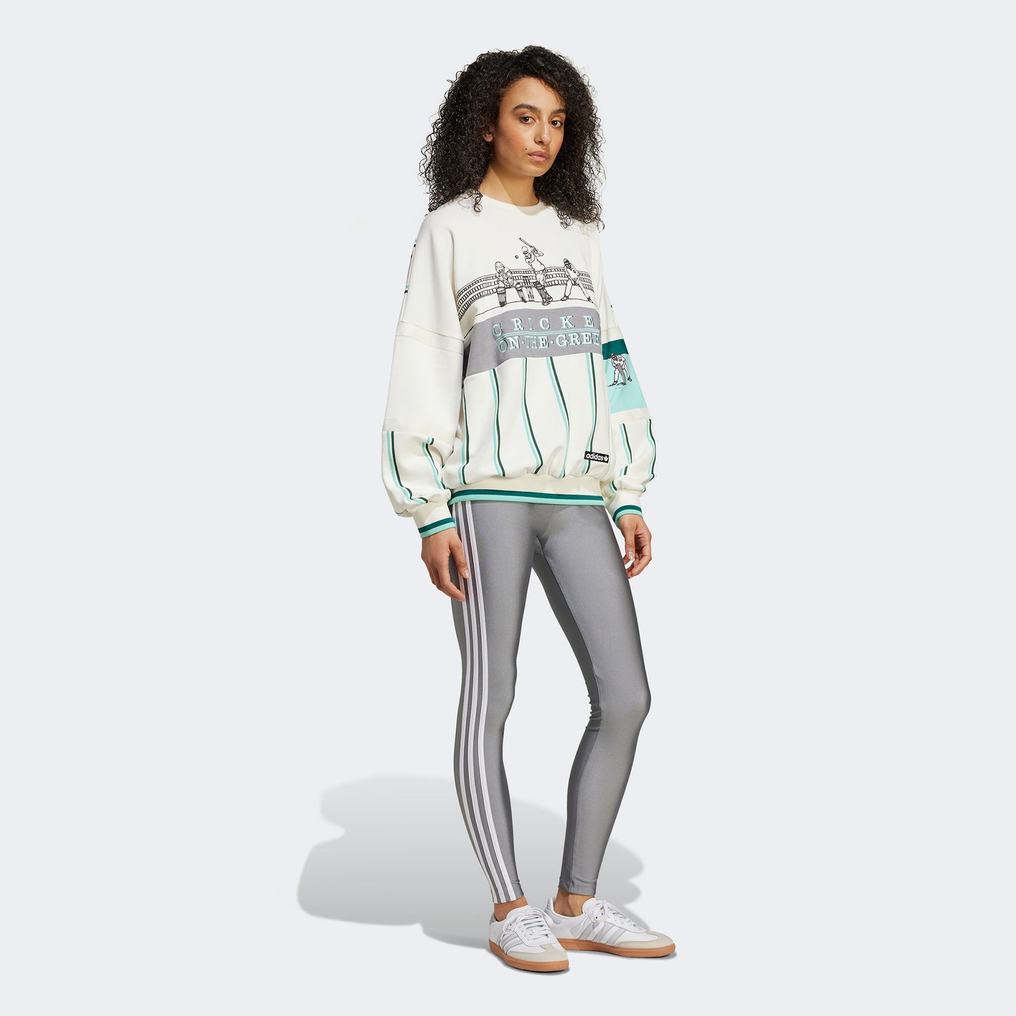Retro Adidas Cricket Crew Sweatshirt - Size Large
