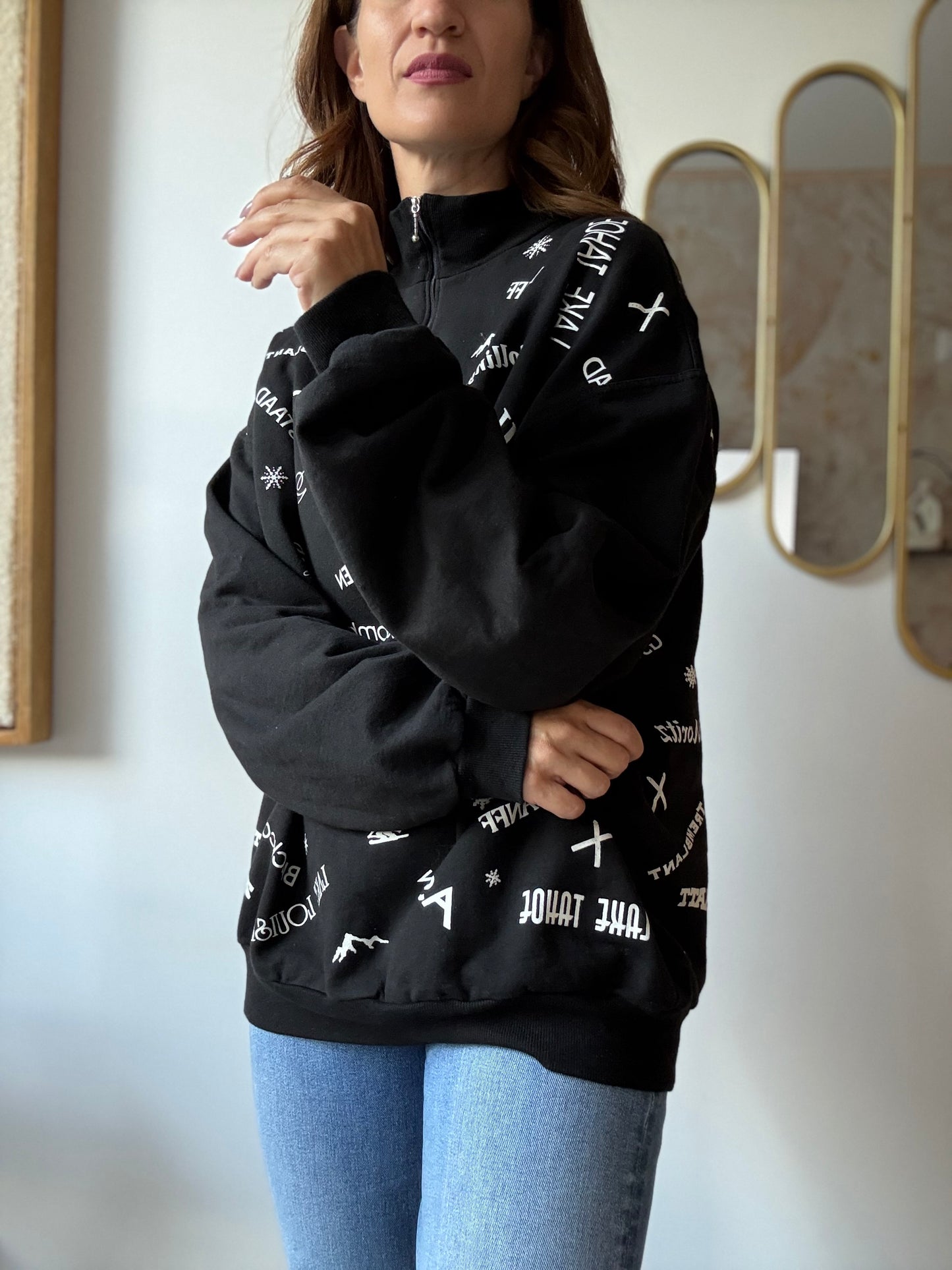 Vintage Marci Lipman Ski Sweatshirt - Size L/XL
