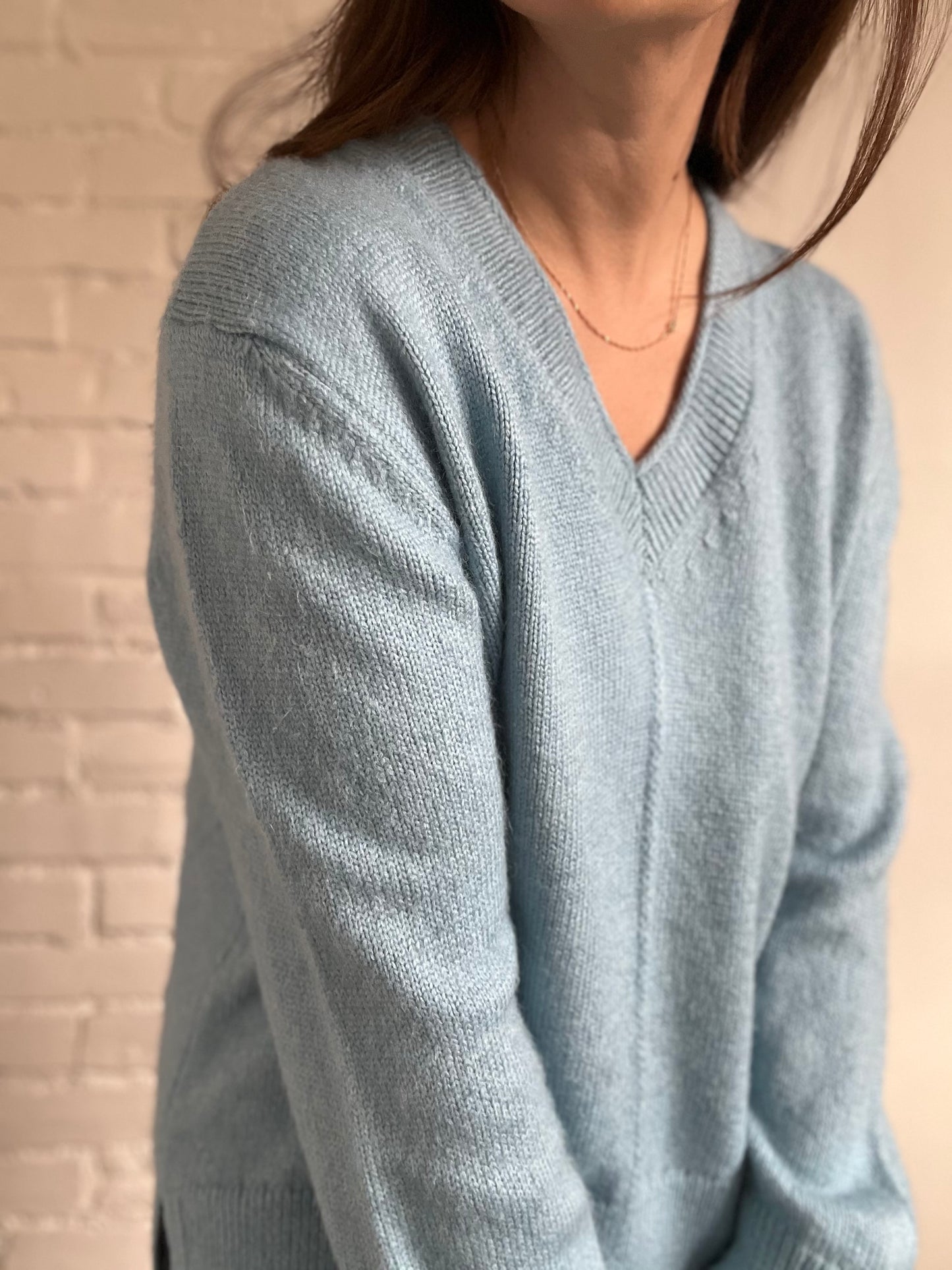 Blue Knitted Jumper - M (Copy)