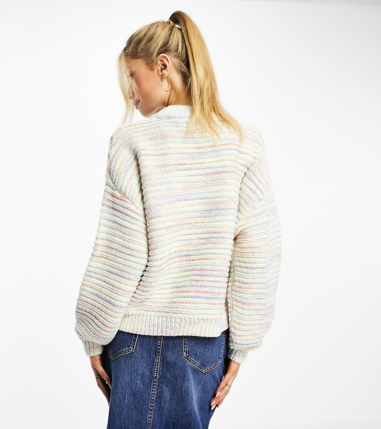 Slouchy Yarn Pastel Knit - S (oversized)