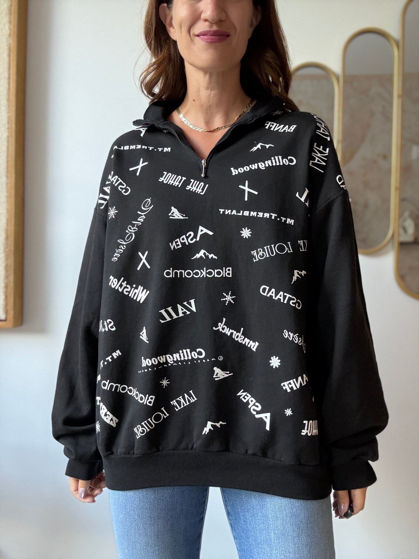 Vintage Marci Lipman Ski Sweatshirt - Size L/XL