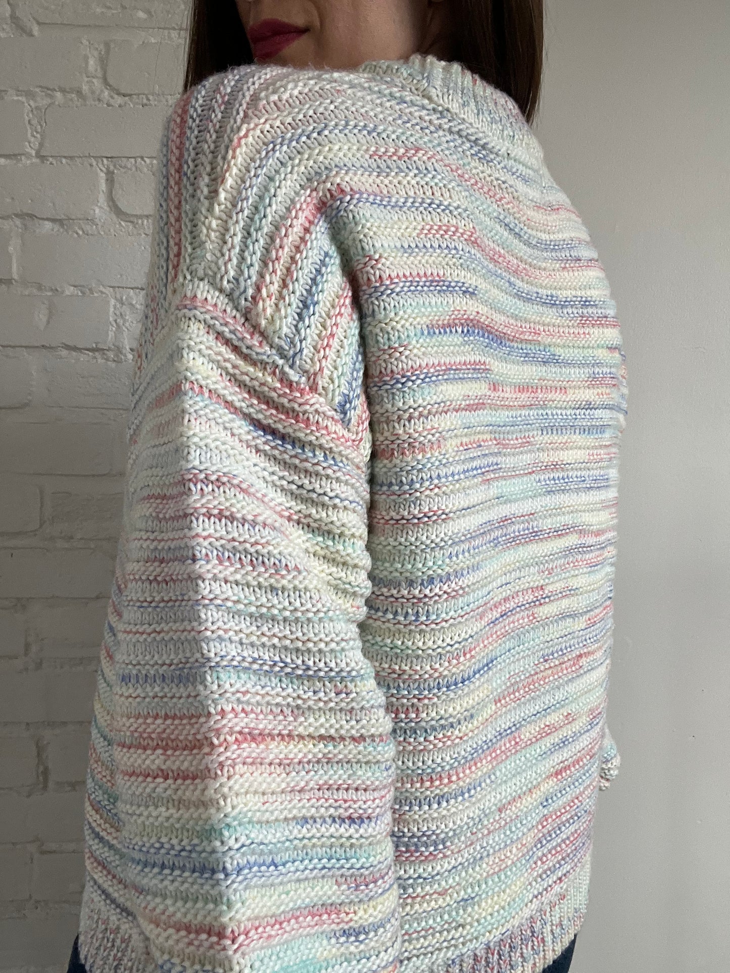 Slouchy Yarn Pastel Knit - S (oversized)