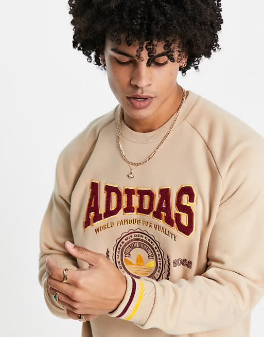 Adidas Originals Varsity Sweatshirt - Size S (Mens)