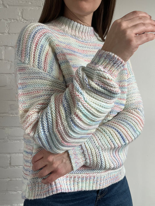 Slouchy Yarn Pastel Knit - S (oversized)