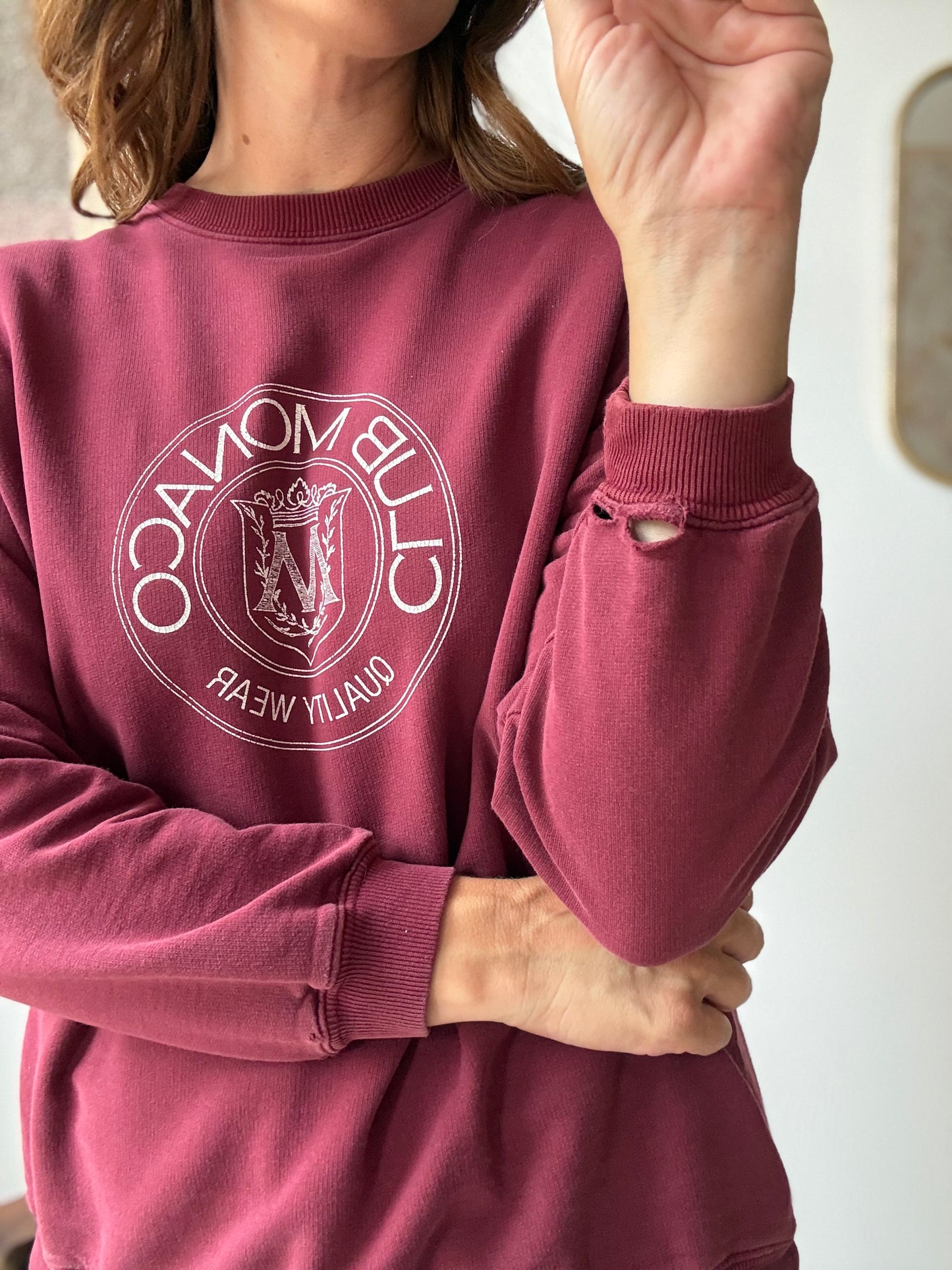 Vintage Club Monaco Crest Sweatshirt - Size S/M
