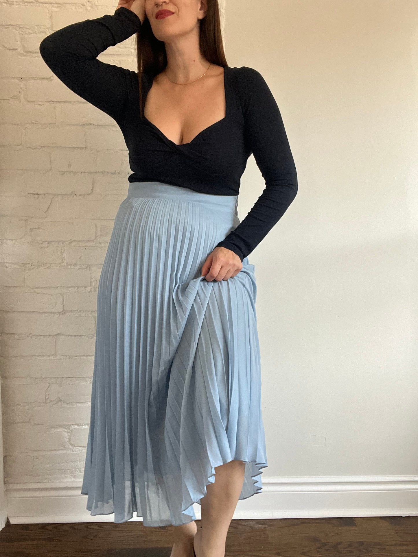 Sézane Blue Dune Skirt - Size 42 or L