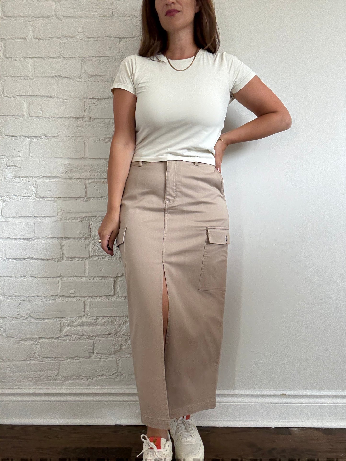 Jason Wu Tan Khaki Skirt - Size M