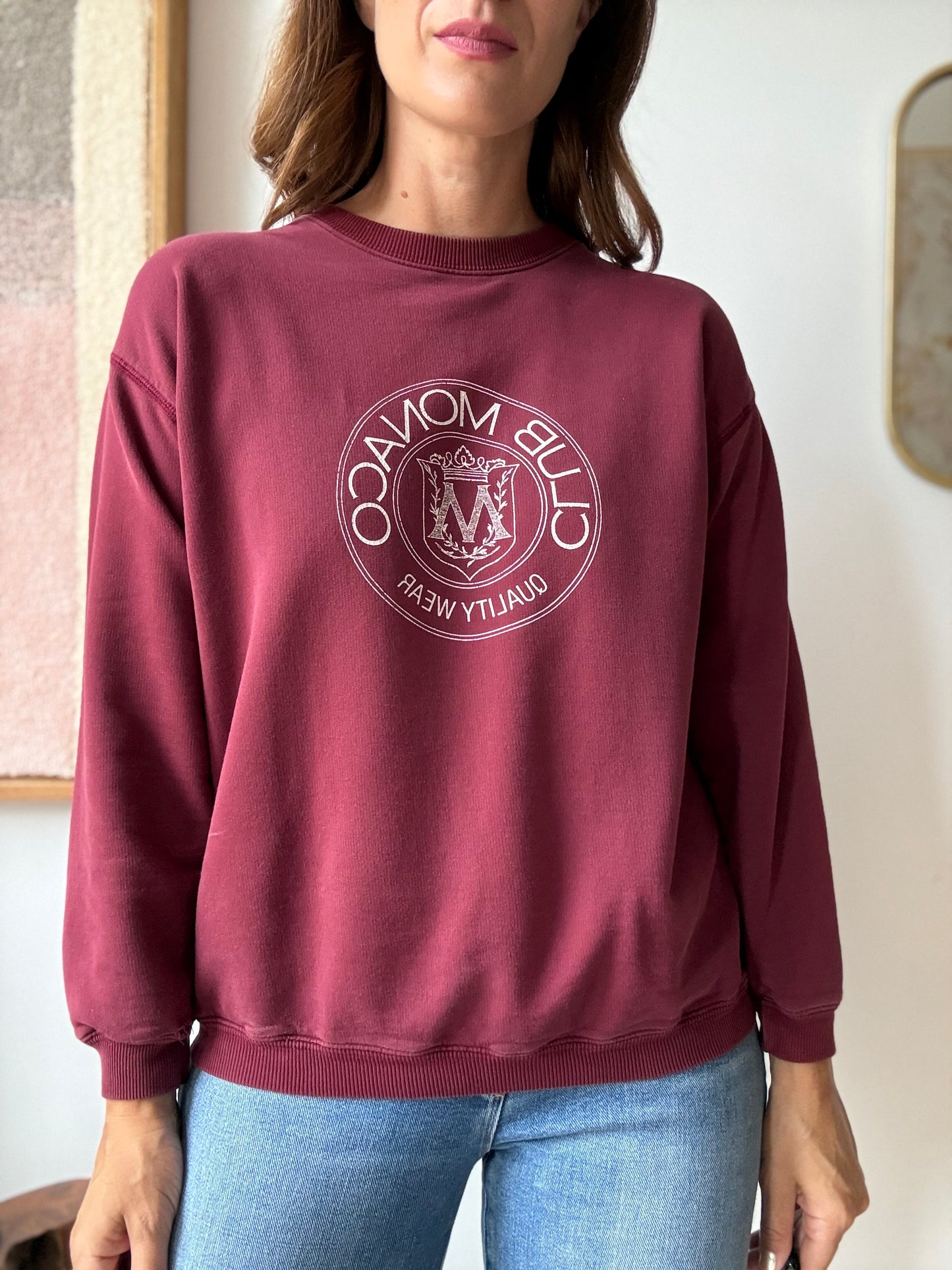 Vintage Club Monaco Crest Sweatshirt - Size S/M