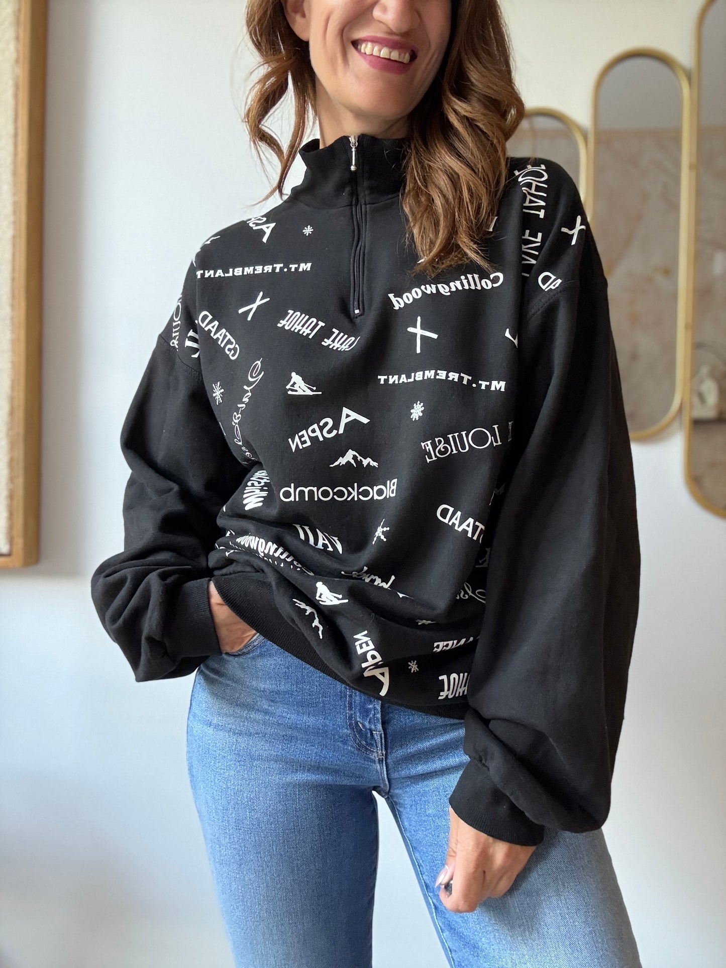 Vintage Marci Lipman Ski Sweatshirt - Size L/XL