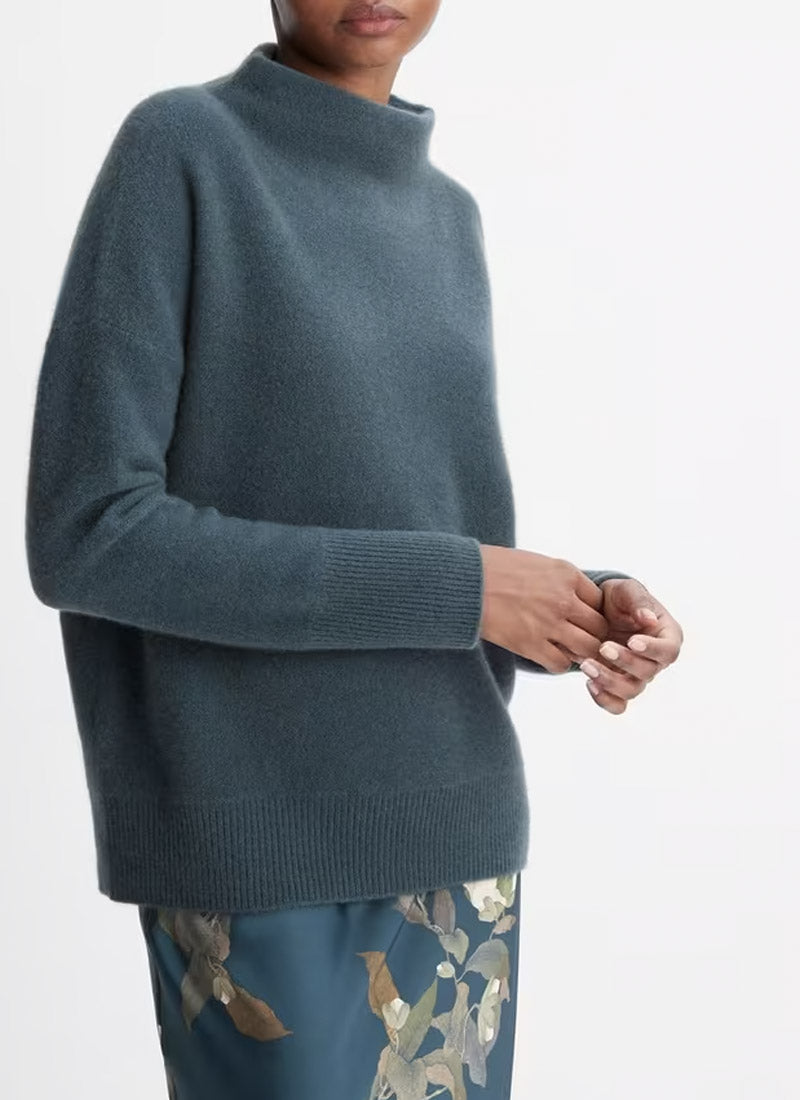 VINCE Cashmere Funnel Neck Sweater - S