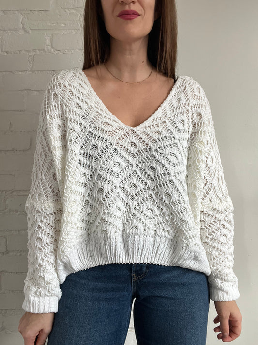 Chenille Chunky Sweater - L