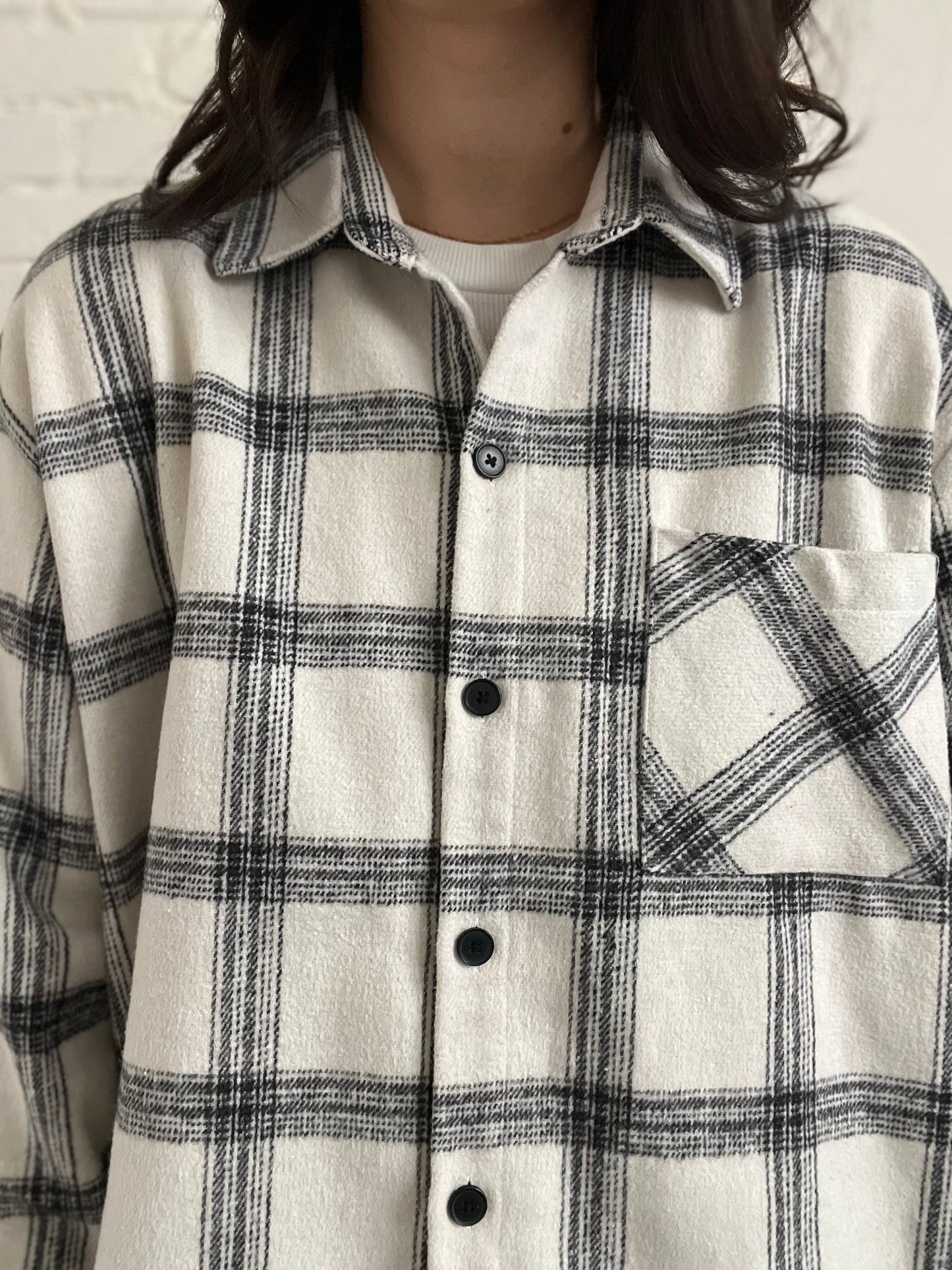 ETHOS Plaid Overshirt - L/XL