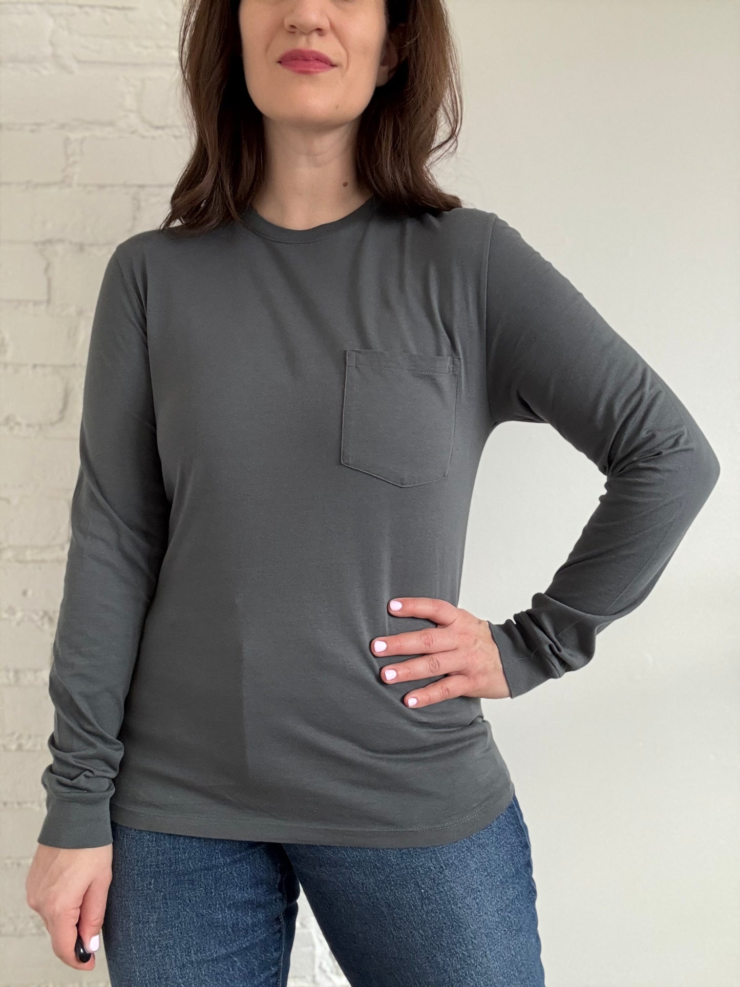 Everlane Slim Long-Sleeve - Size S