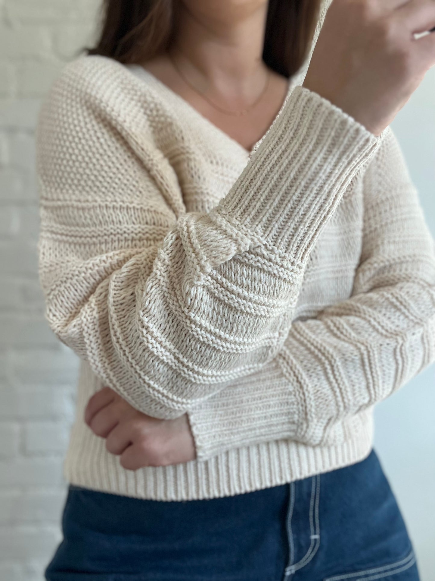Creamy Knit Relaxed Sweater - 6
