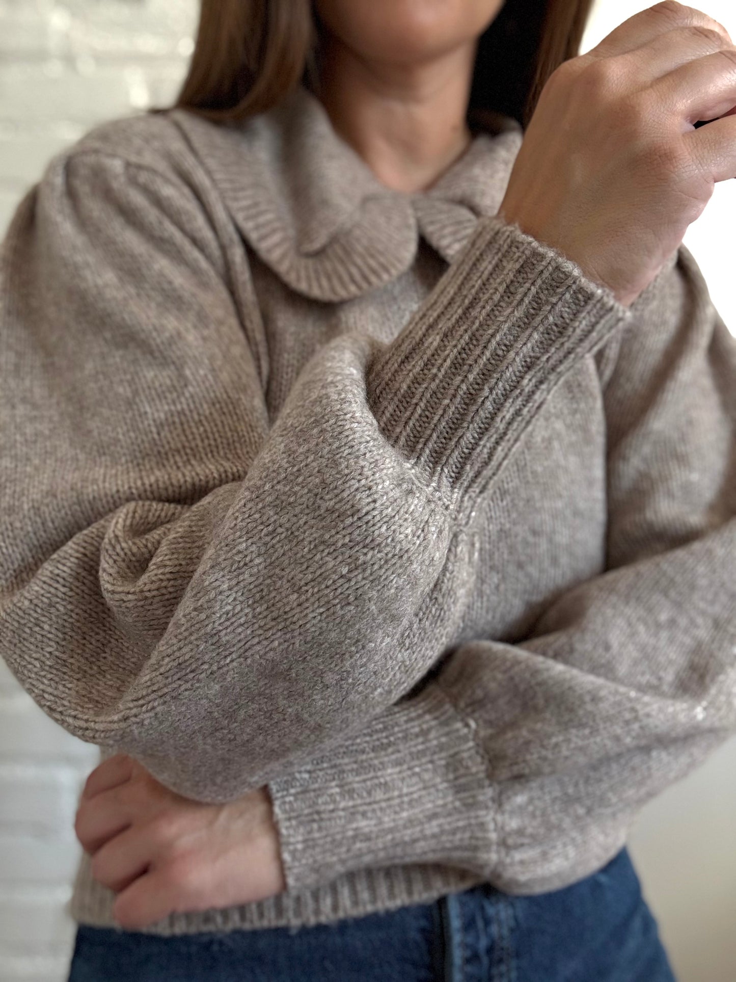 ASTR the Label Peter Pan Knit Sweater - Size XS