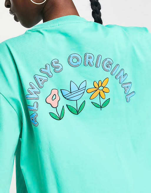 NEW adidas Originals Green T-Shirt - Size M (oversized)