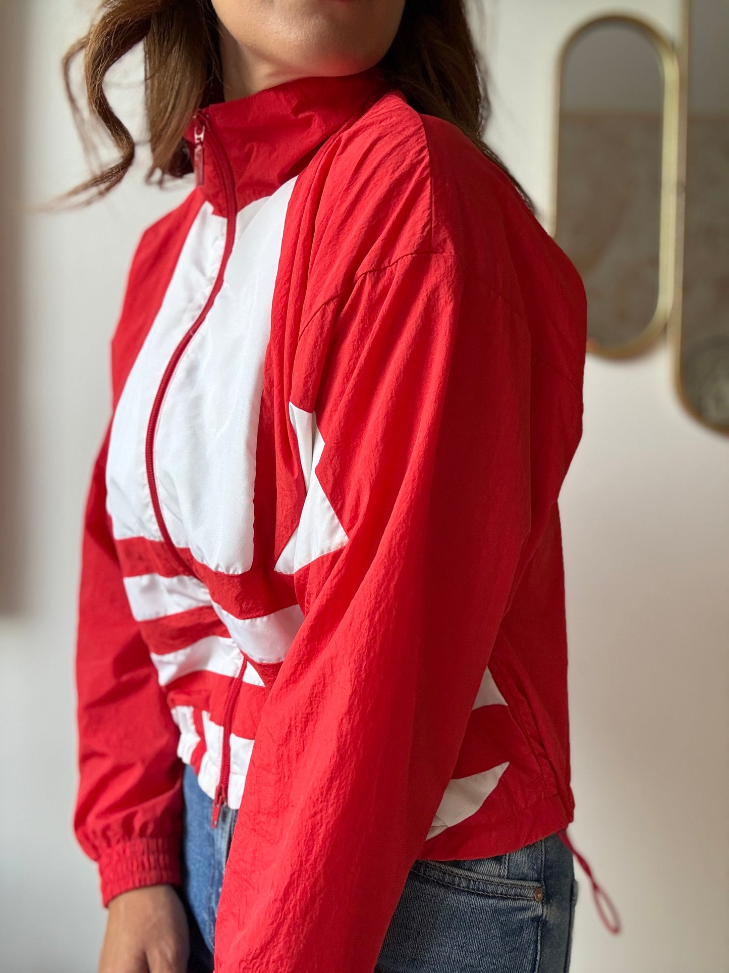 Adidas Originals Trefoil Logo Windbreaker - Size S