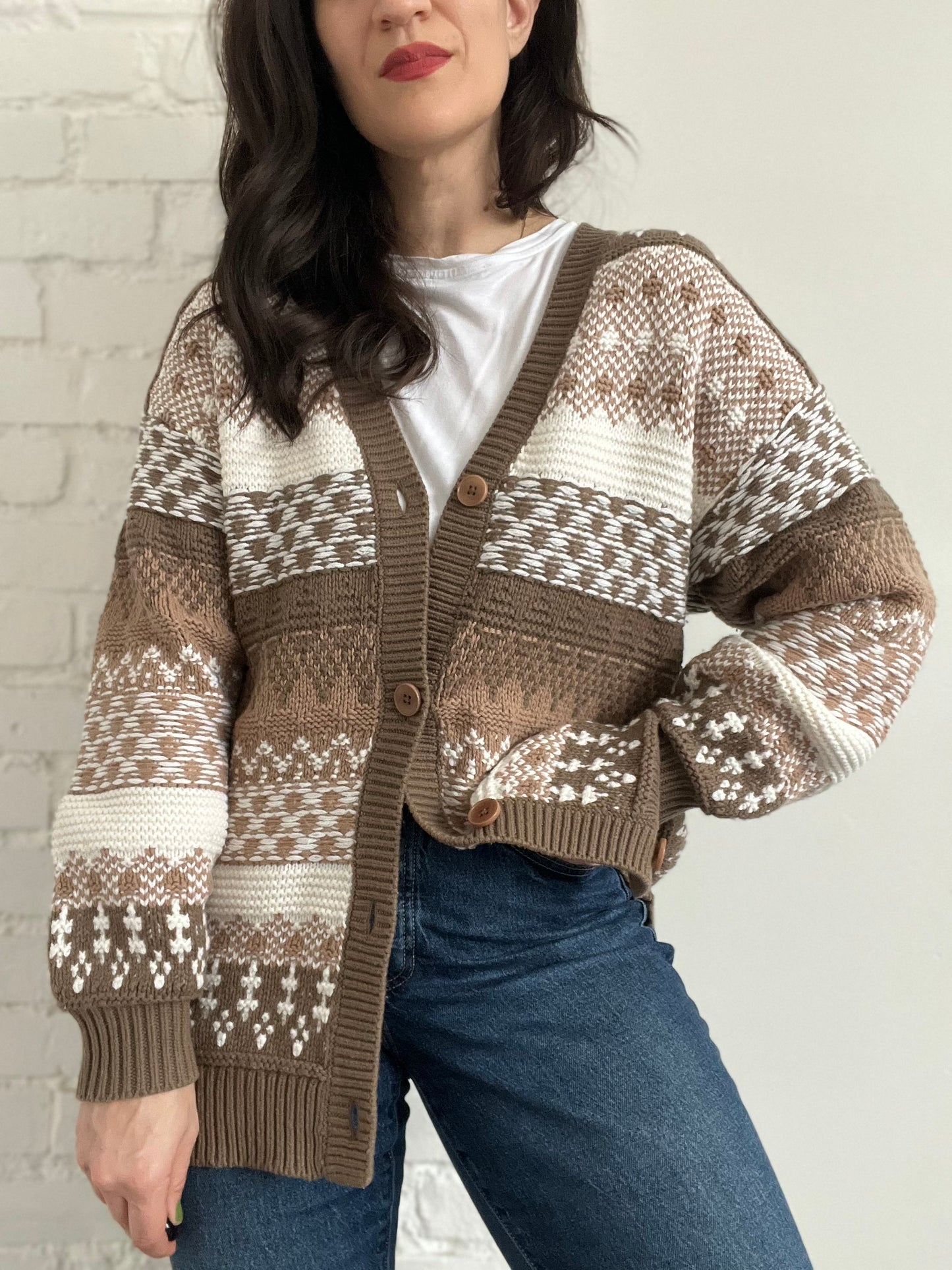 Wilfred Textured Cardigan Knit - M (oversized)