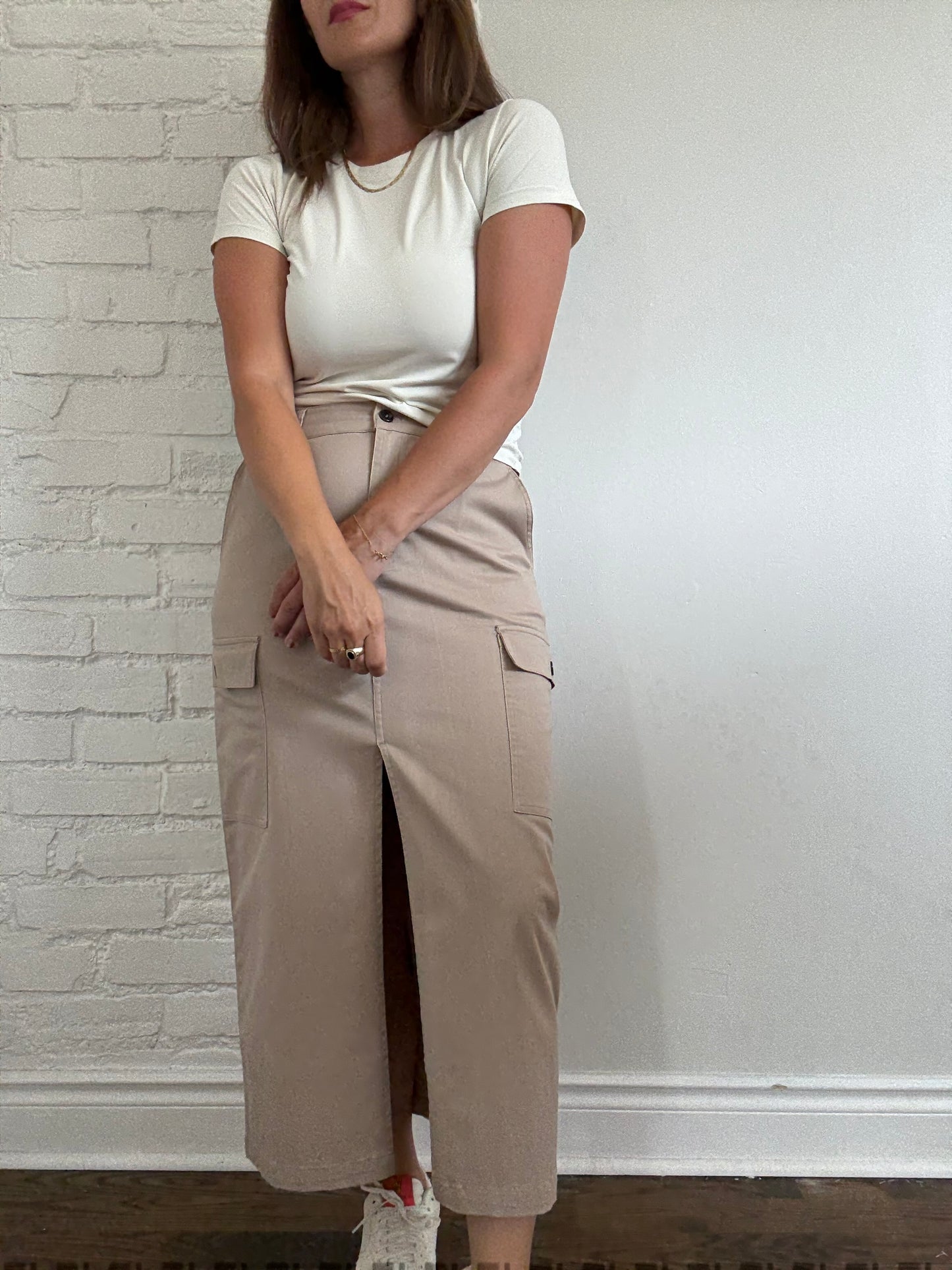 Jason Wu Tan Khaki Skirt - Size M