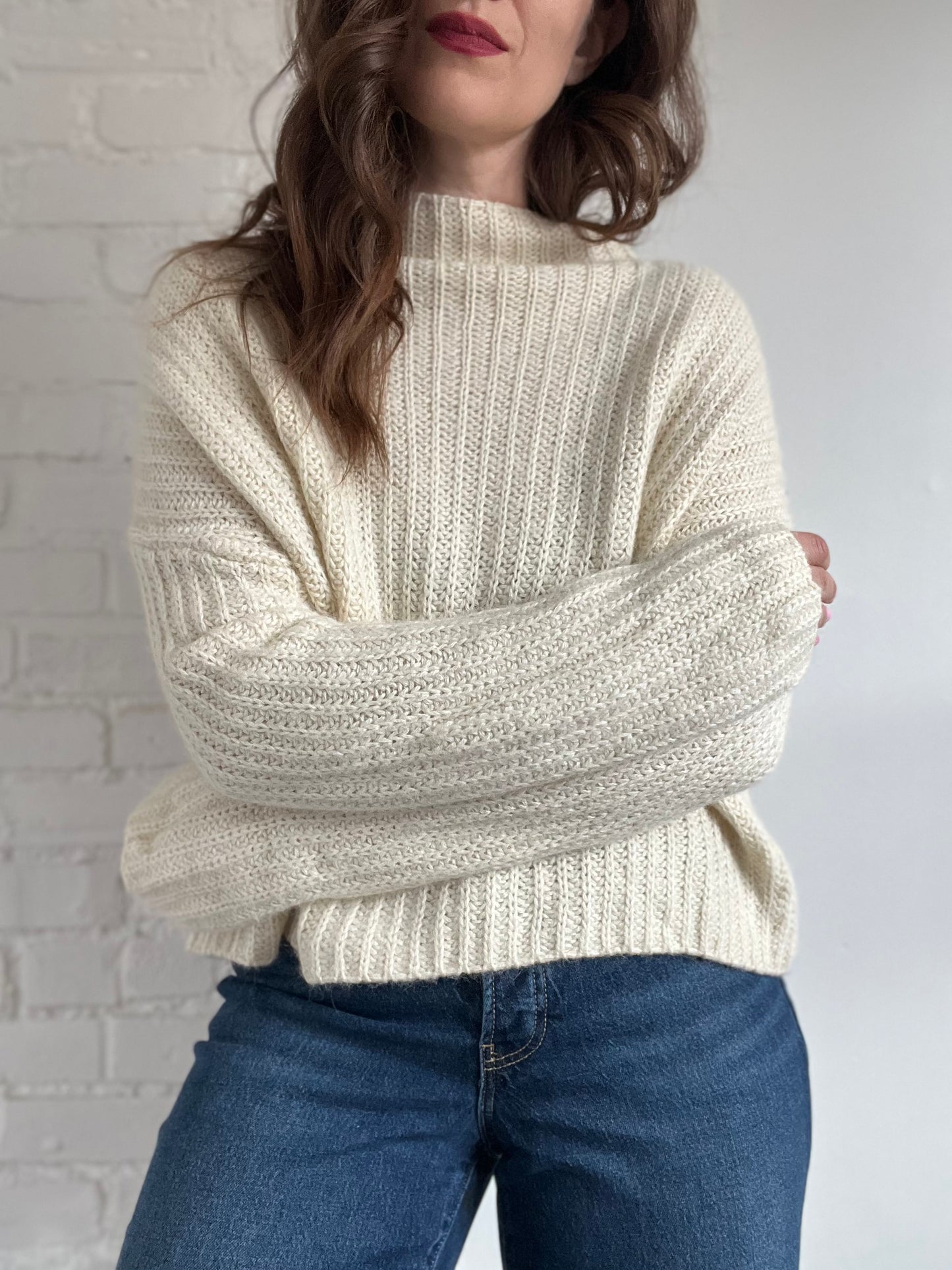 SIMON MILLER Mockneck Sweater - S (oversized)