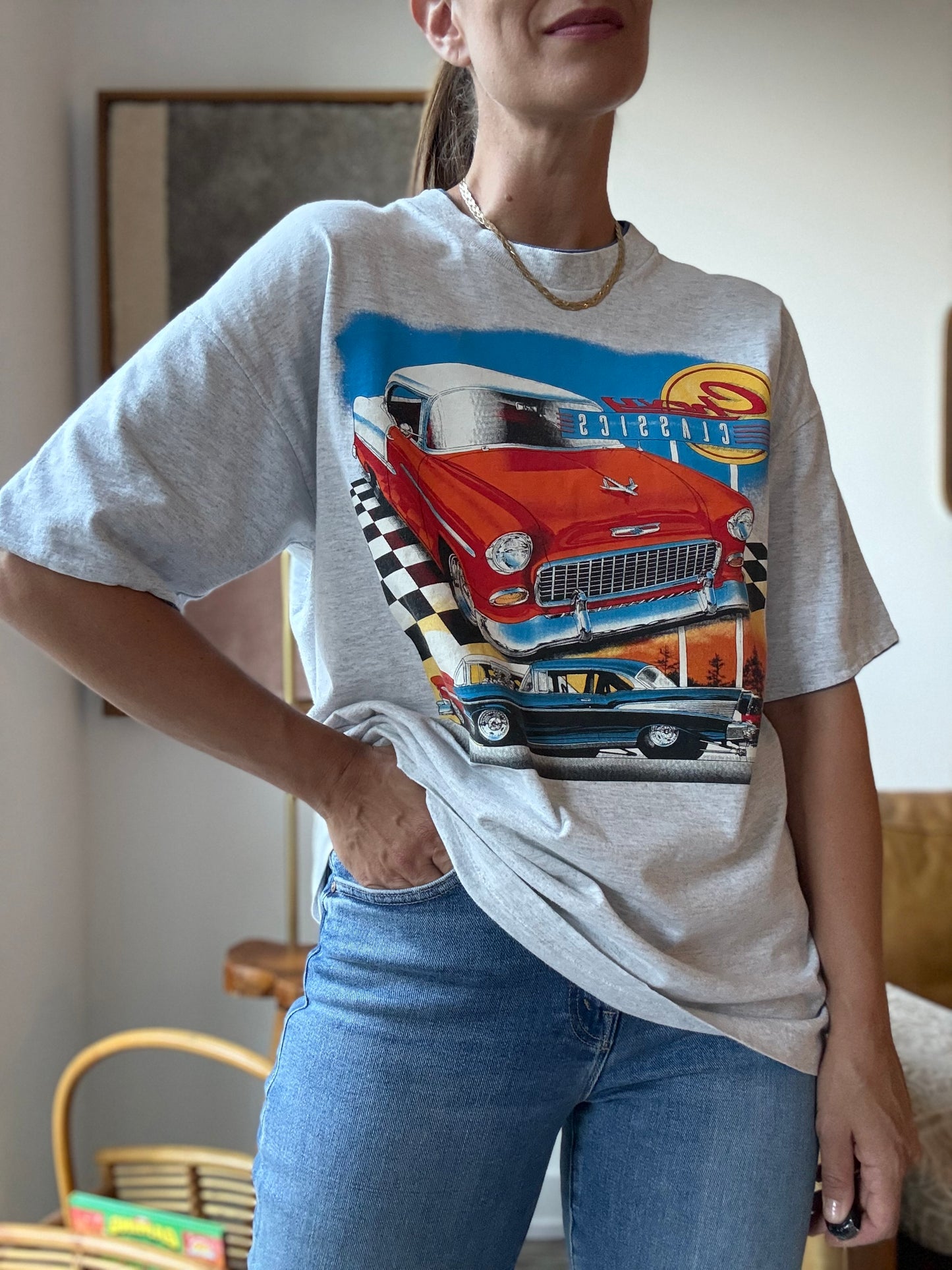 Vintage Chevy Classics Car T-Shirt - Size XL