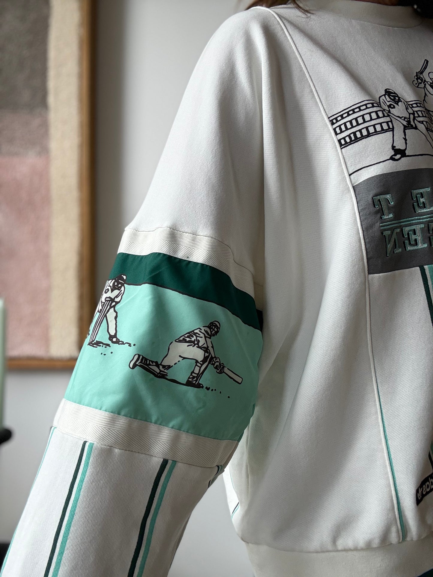 Retro Adidas Cricket Crew Sweatshirt - Size Large