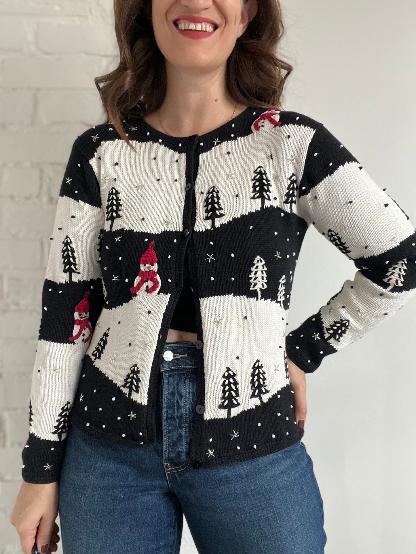 Let It Snow Holiday Sweater - S