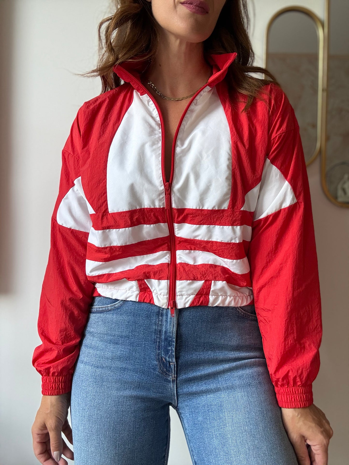 Adidas Originals Trefoil Logo Windbreaker - Size S