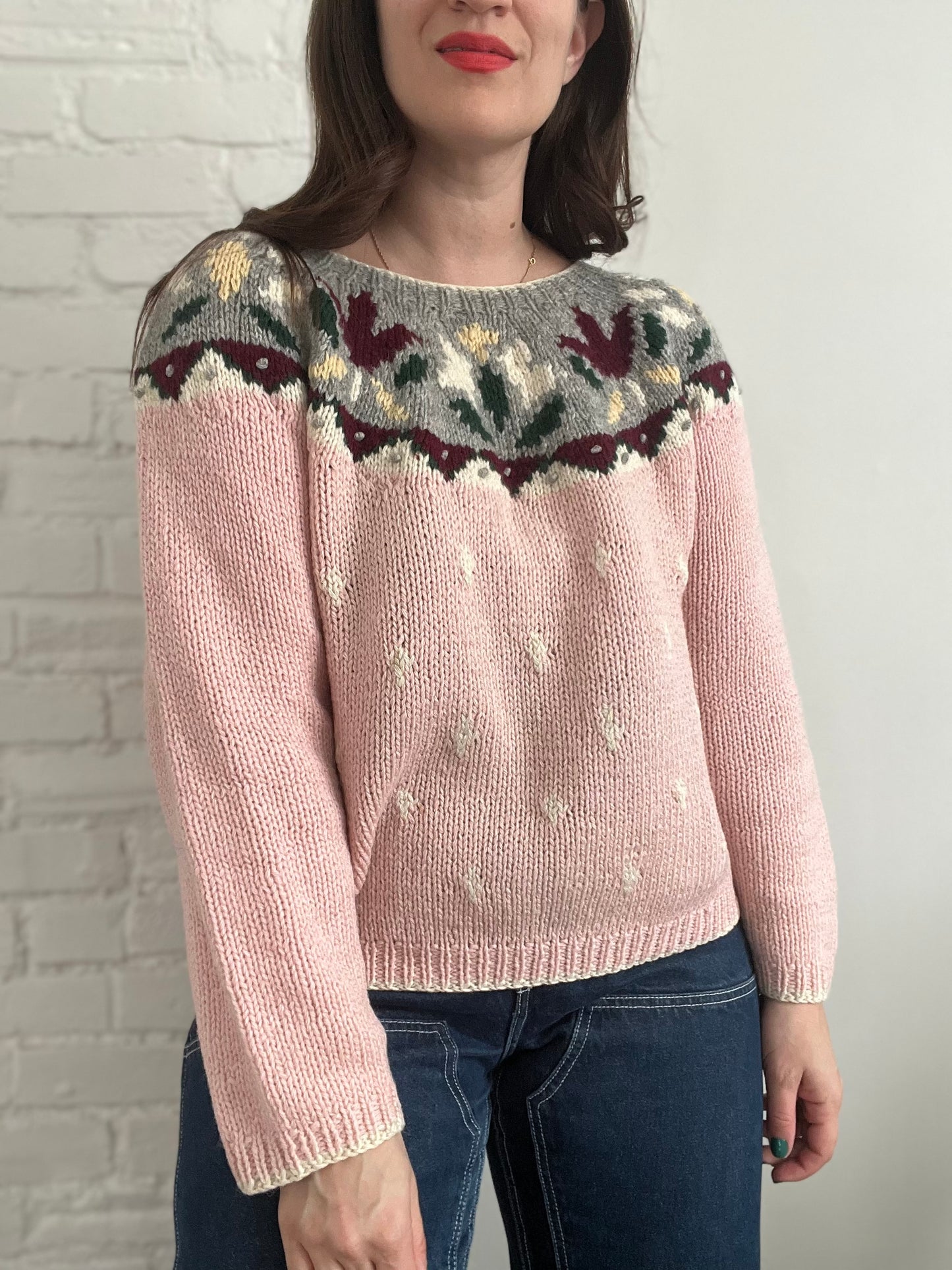 Pink Apres Ski Knit - S/M