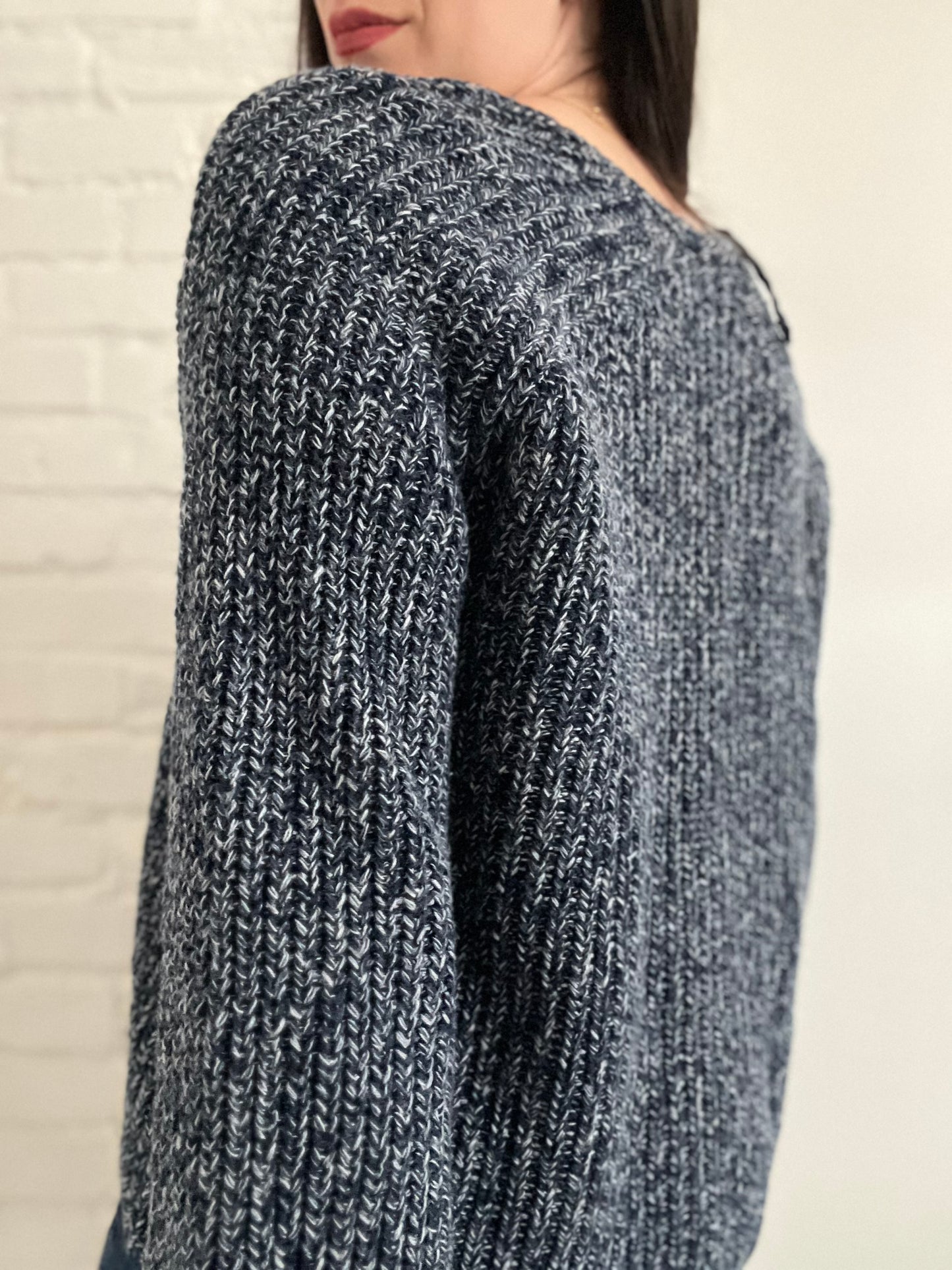 COS Ribbed V-Neck Jumper - S (oversized)