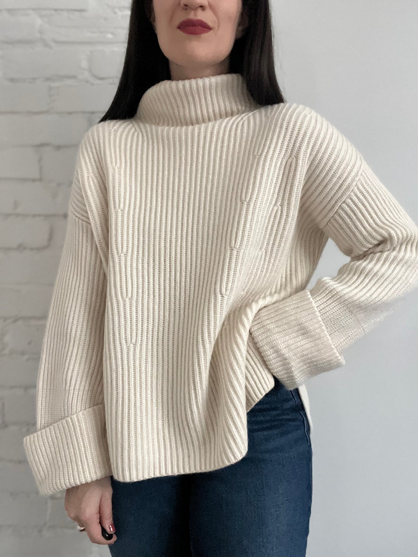 Cashmere Turtleneck Sweater - S (oversized)