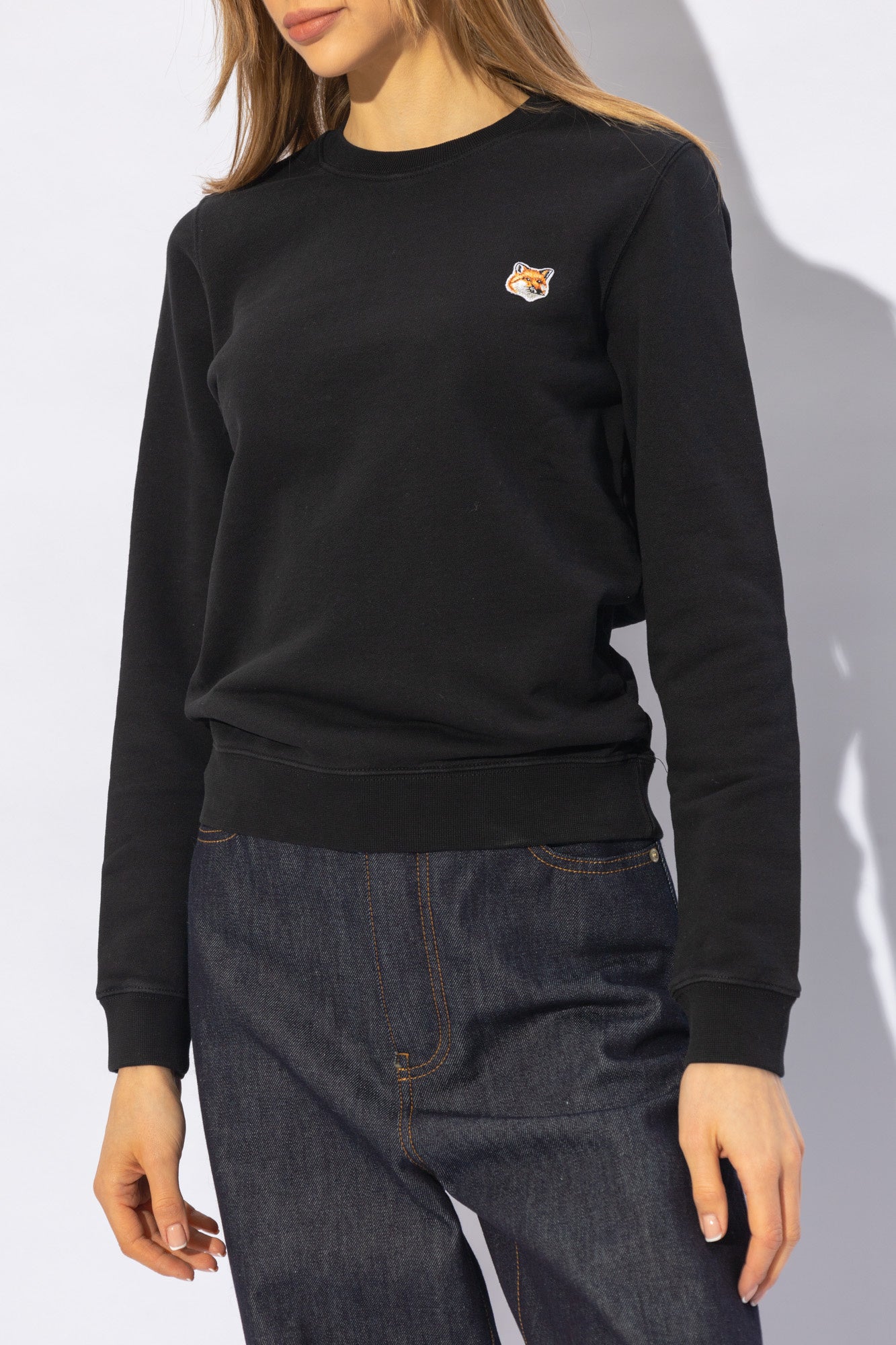 Maison Kitsune Fox Head Patch Sweater - M/L