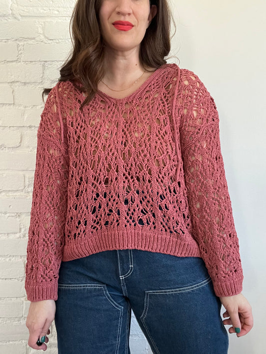 Macramé Style Hoodie - M