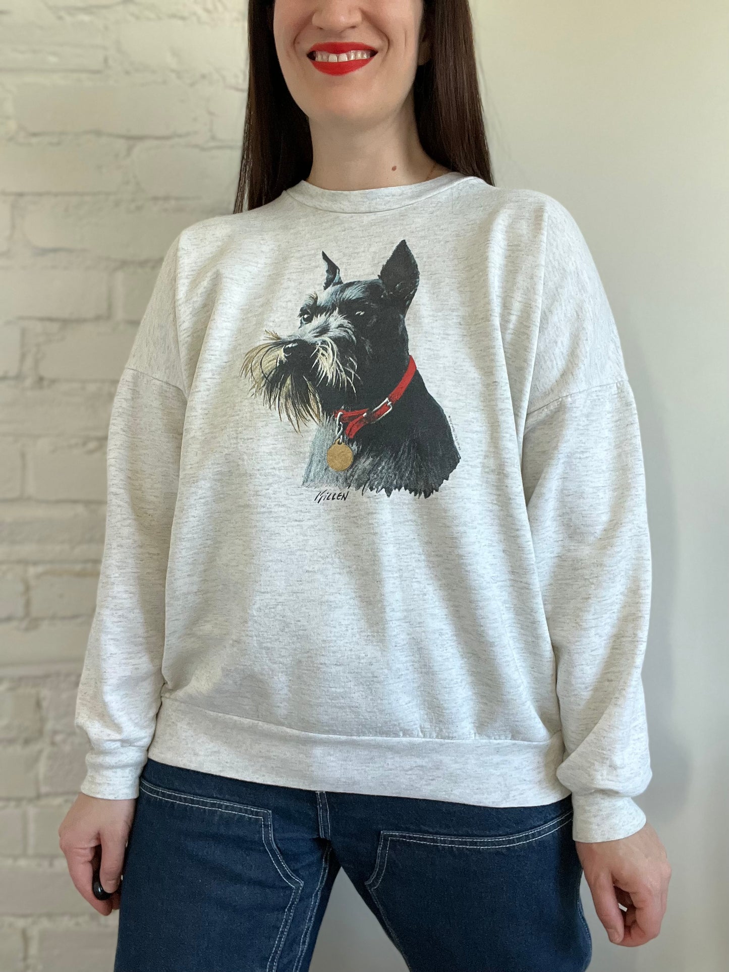 Vintage Schnauzer Sweatshirt - Size L