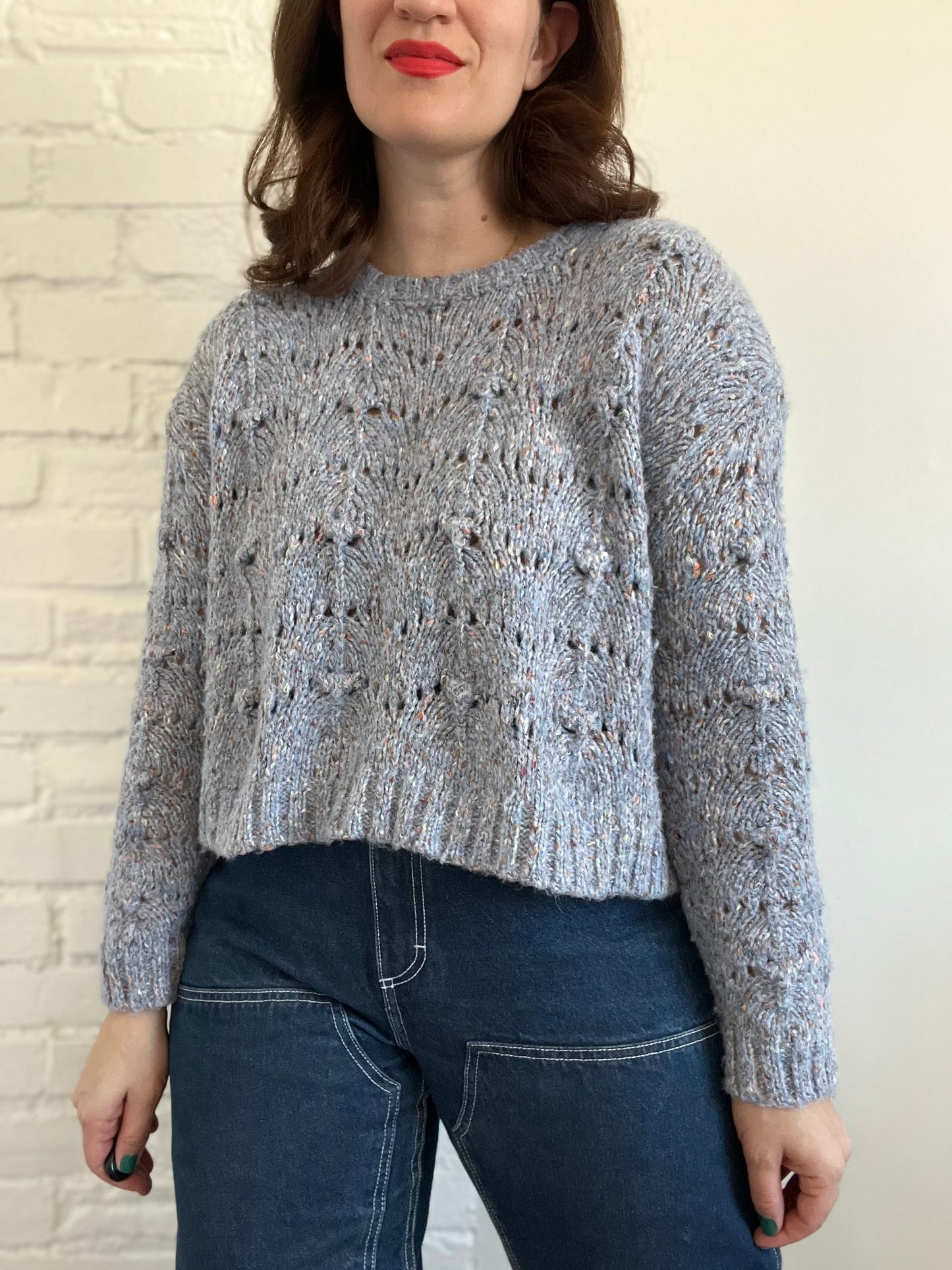 Lavender Pointelle Knit - S