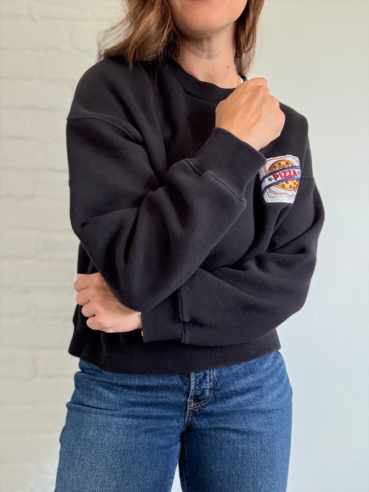 Pizza Plush Crewneck Sweater - Size M/L