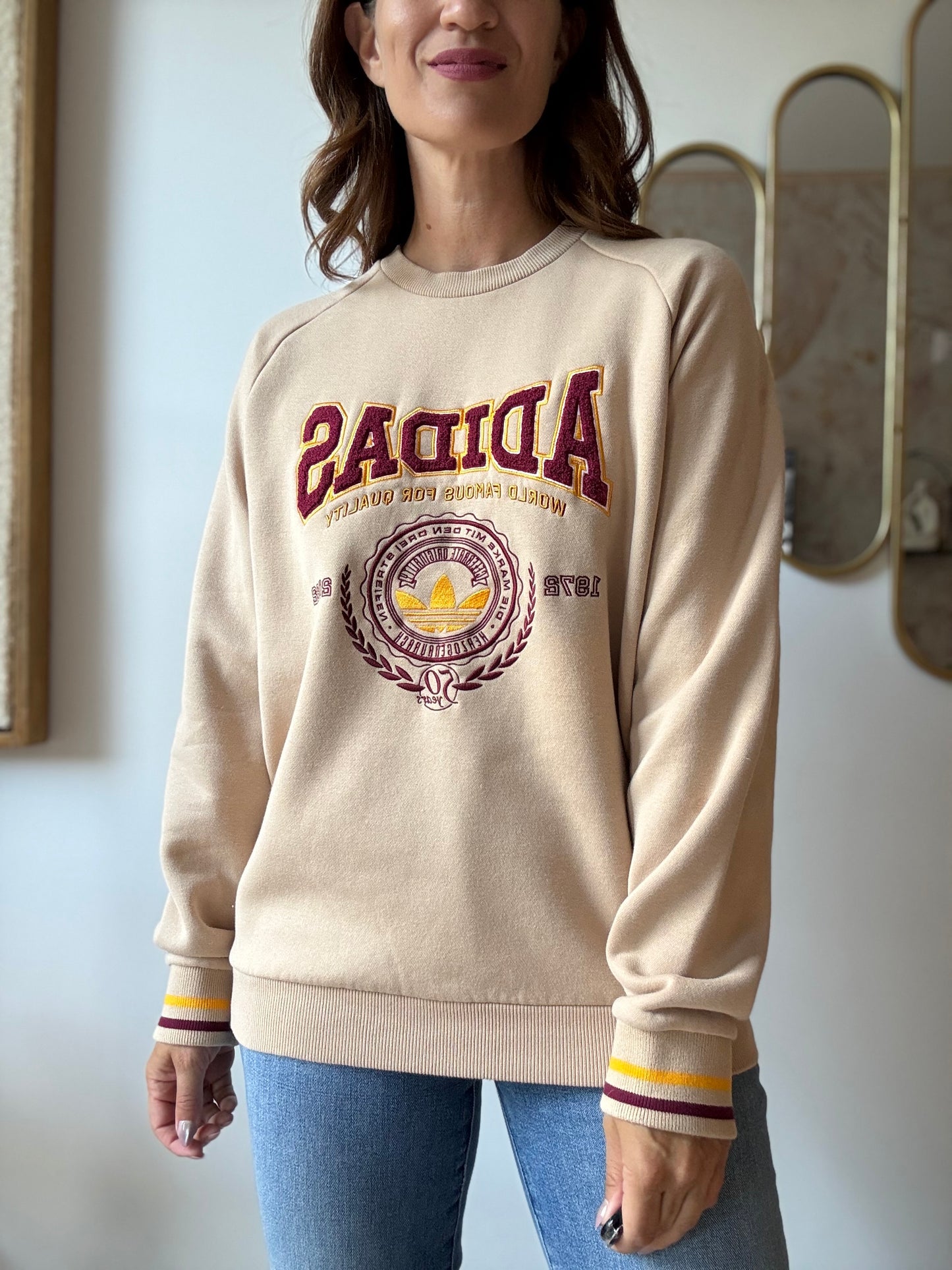 Adidas Originals Varsity Sweatshirt - Size S (Mens)