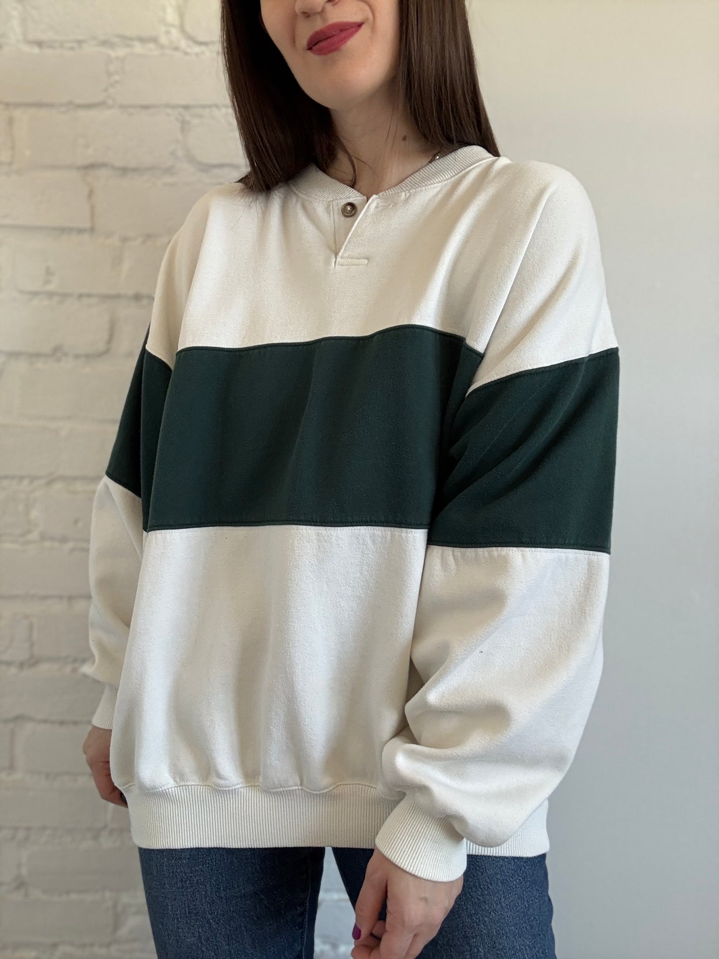 Vintage Rugby Crewneck Sweater - Sz. XL