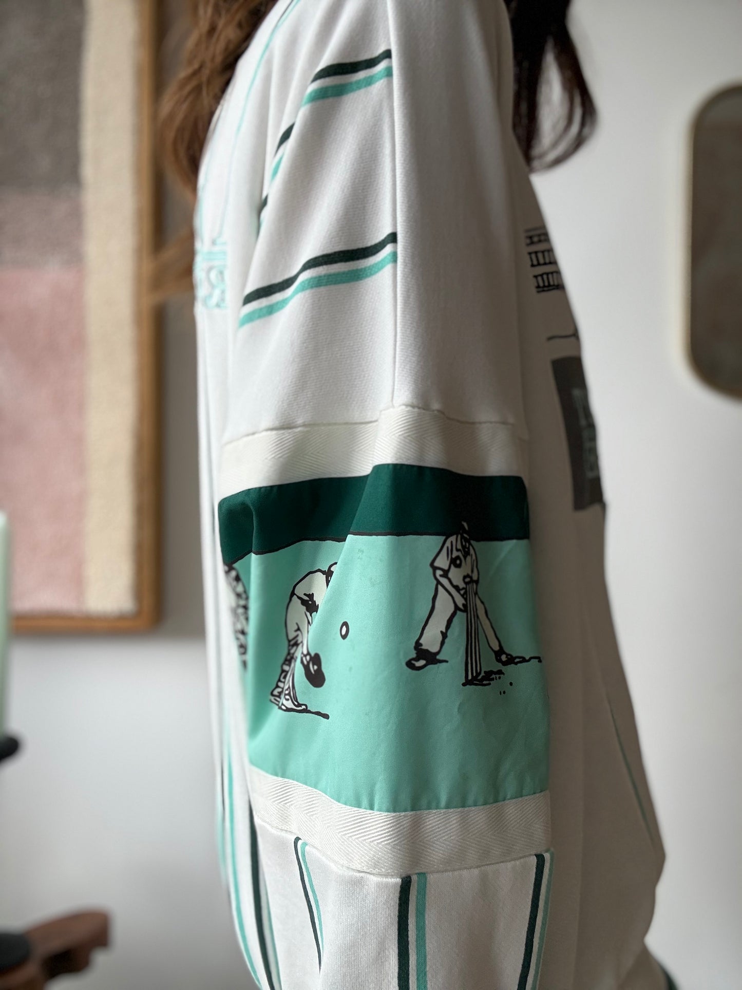 Retro Adidas Cricket Crew Sweatshirt - Size Large