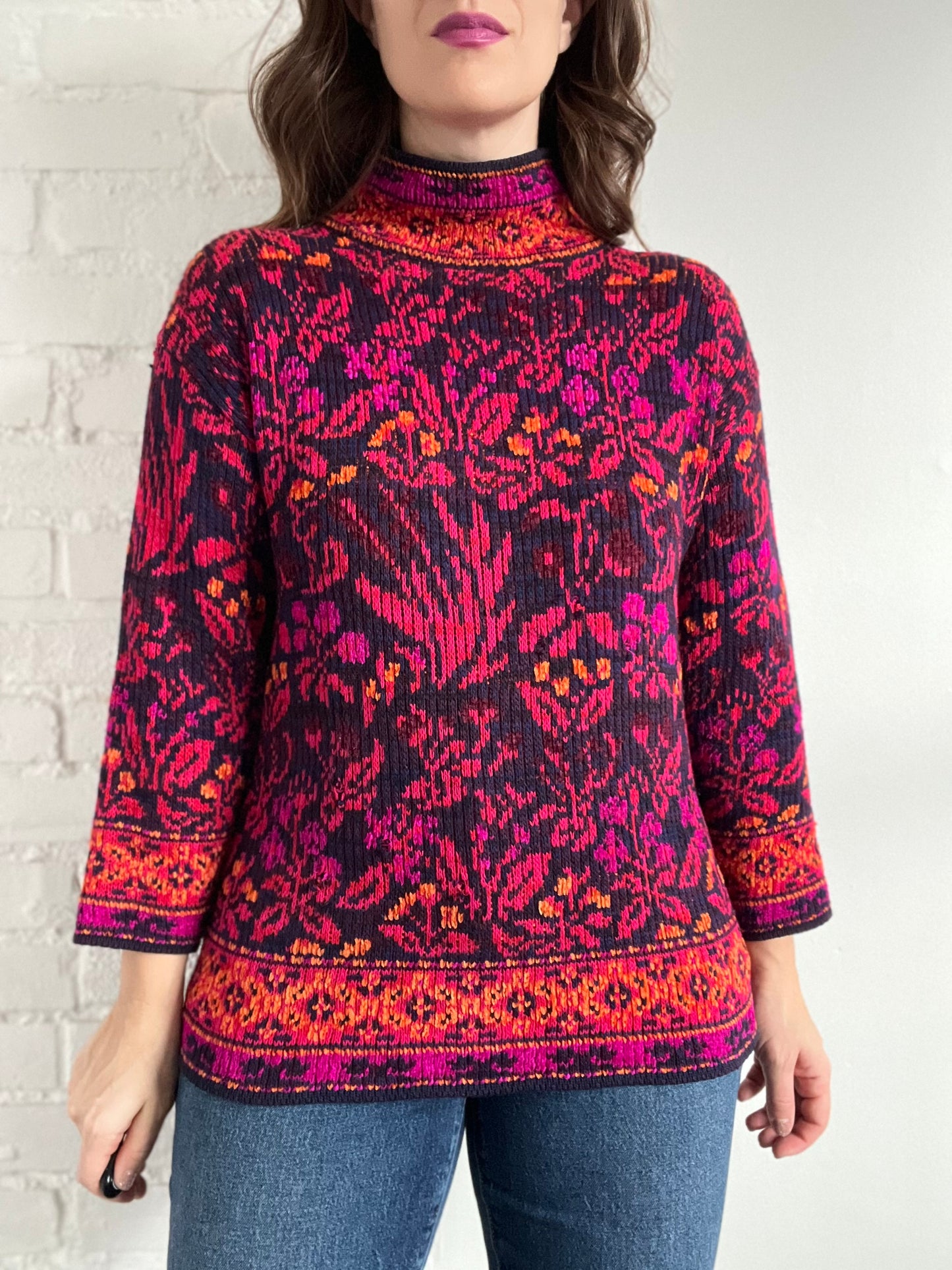 Artsy Mock Neck Sweater - M/L