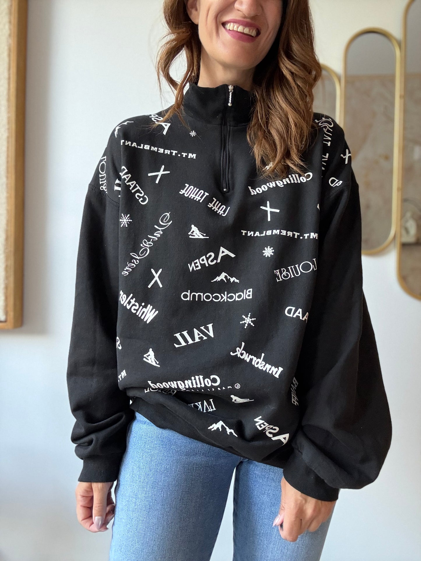 Vintage Marci Lipman Ski Sweatshirt - Size L/XL