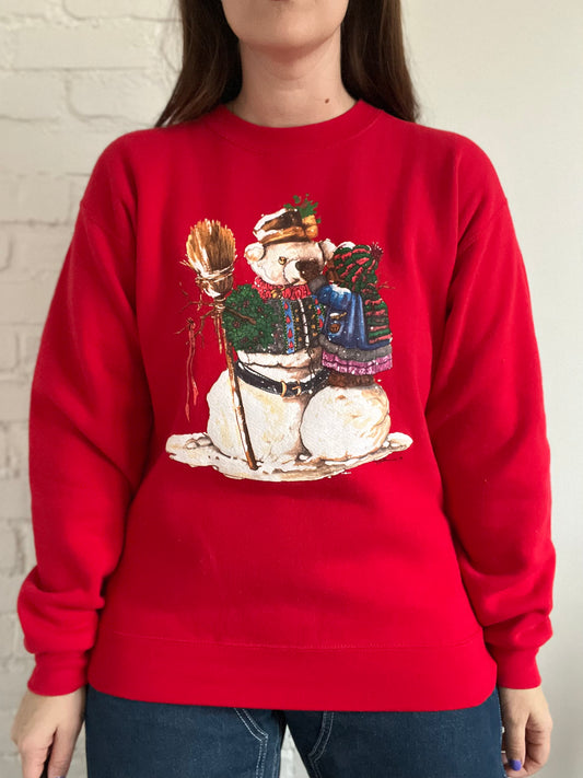 Vintage Snowman Crewneck - L
