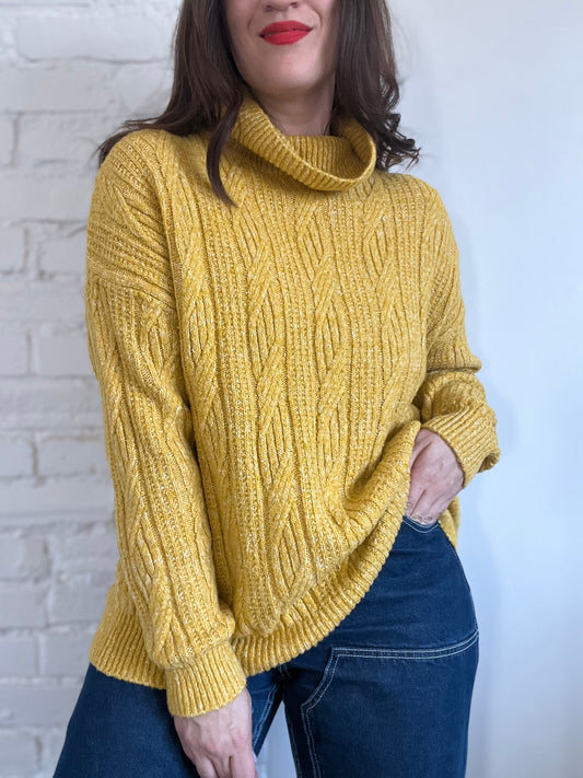 Mustard Yellow Cozy Sweater - S