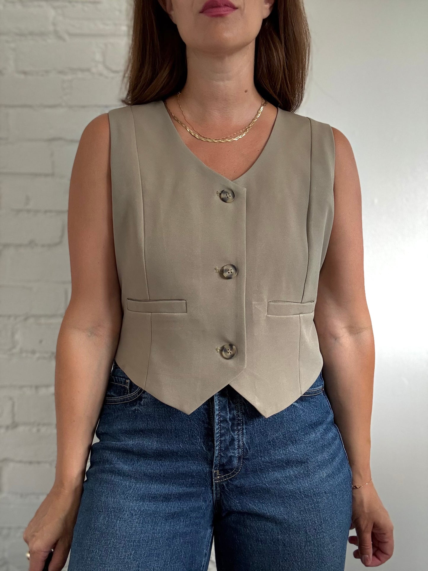 Sandstone Khaki Vest - Size L