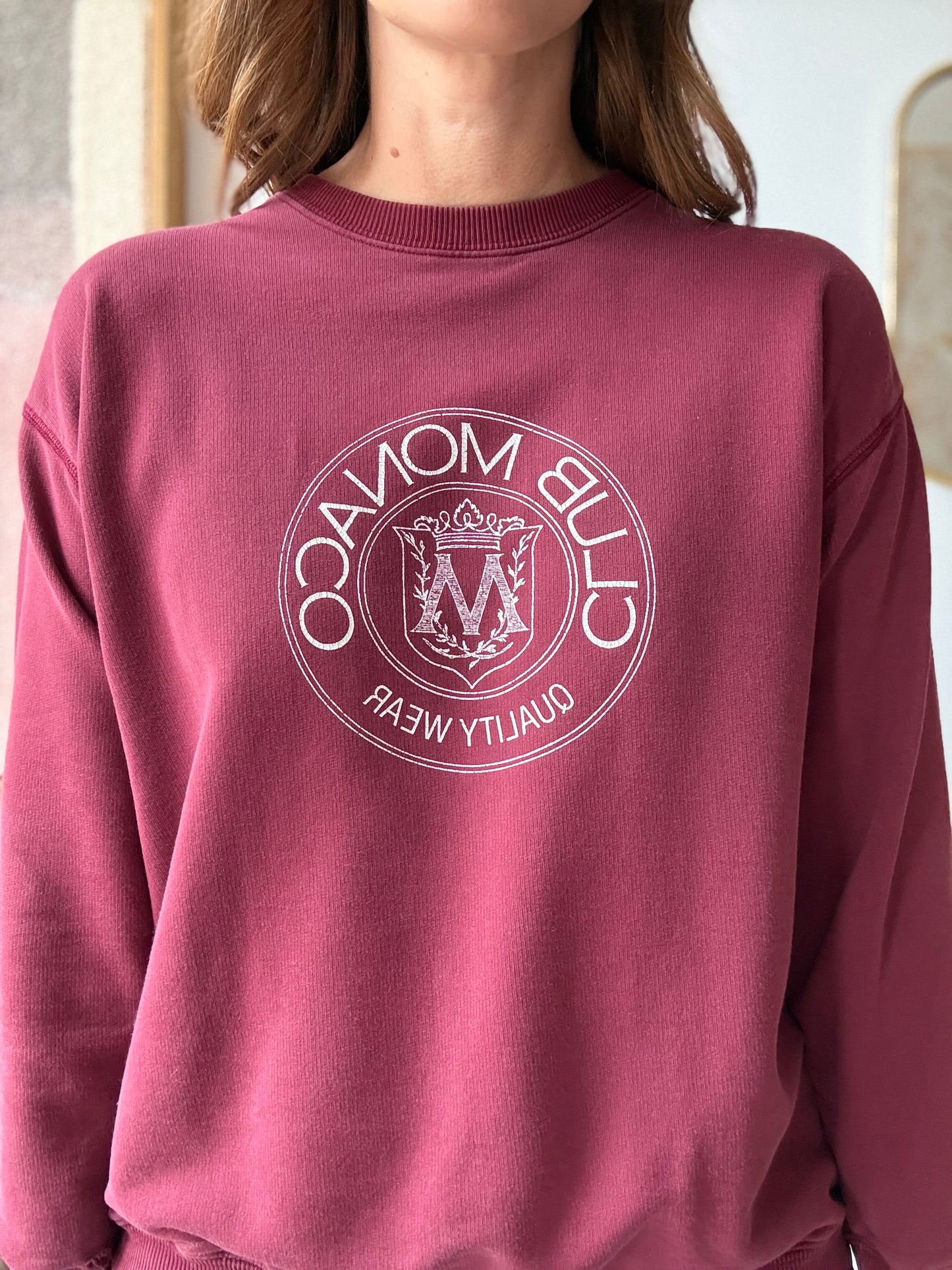 Vintage Club Monaco Crest Sweatshirt - Size S/M