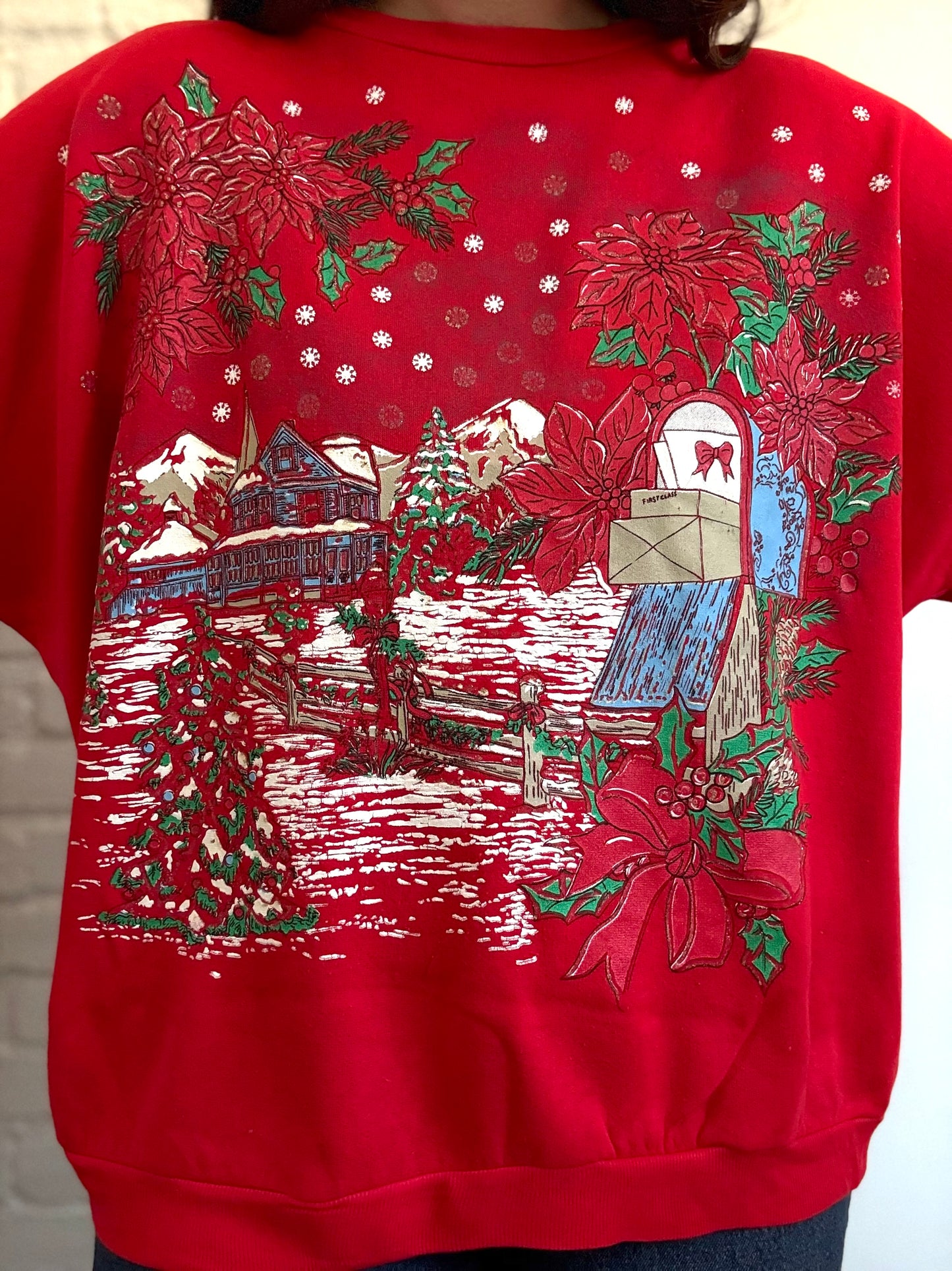 Vintage Christmas Holiday Sweater - Size L/XL