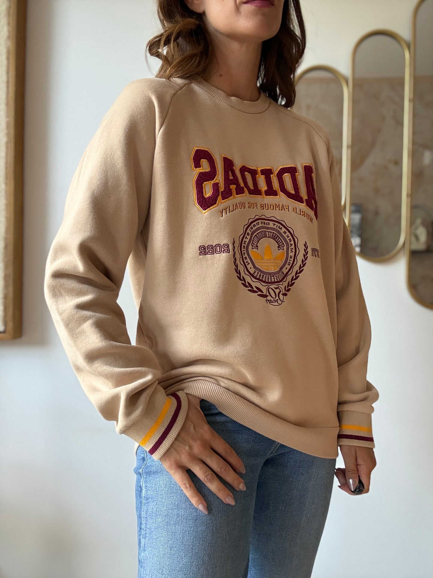 Adidas Originals Varsity Sweatshirt - Size S (Mens)