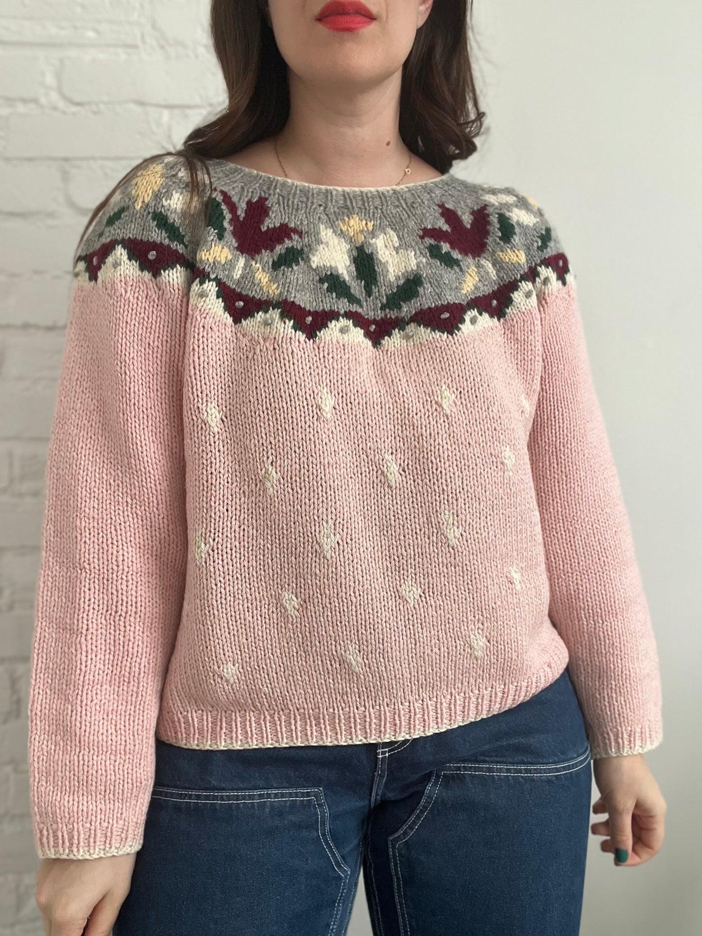 Pink Apres Ski Knit - S/M