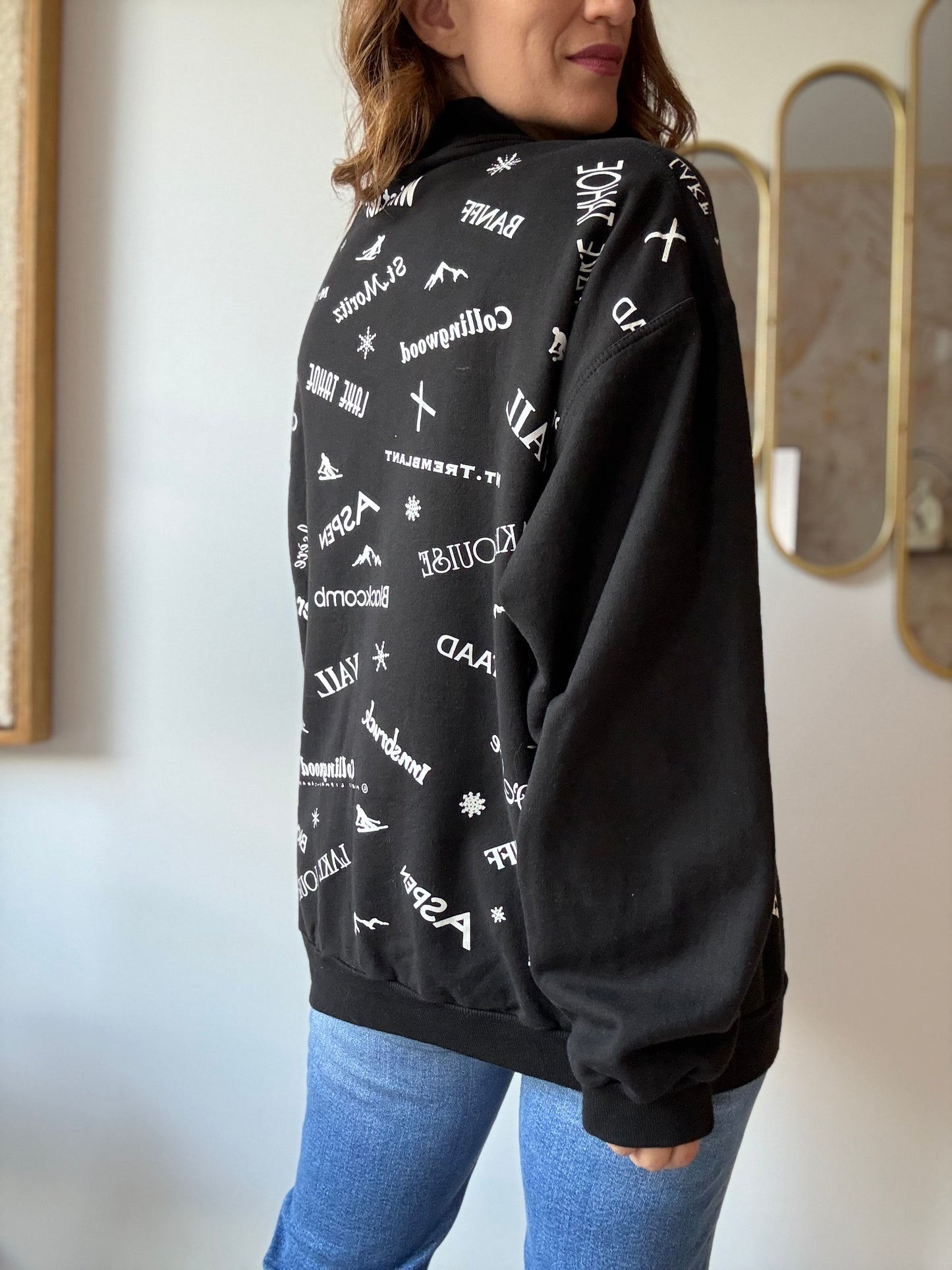 Vintage Marci Lipman Ski Sweatshirt - Size L/XL